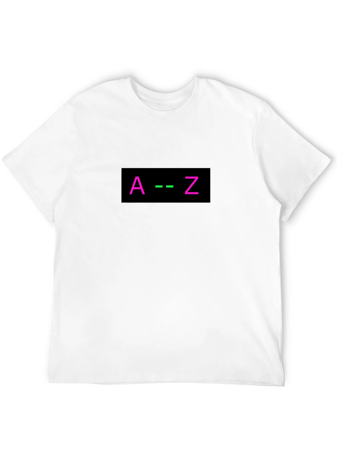 Black A to Z Graphic Tee - Black Cotton Blend view 12