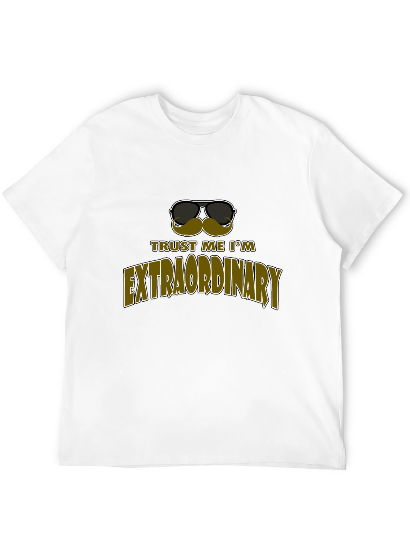 Black Trust Me I'm Extraordinary Black Graphic Tee view 12