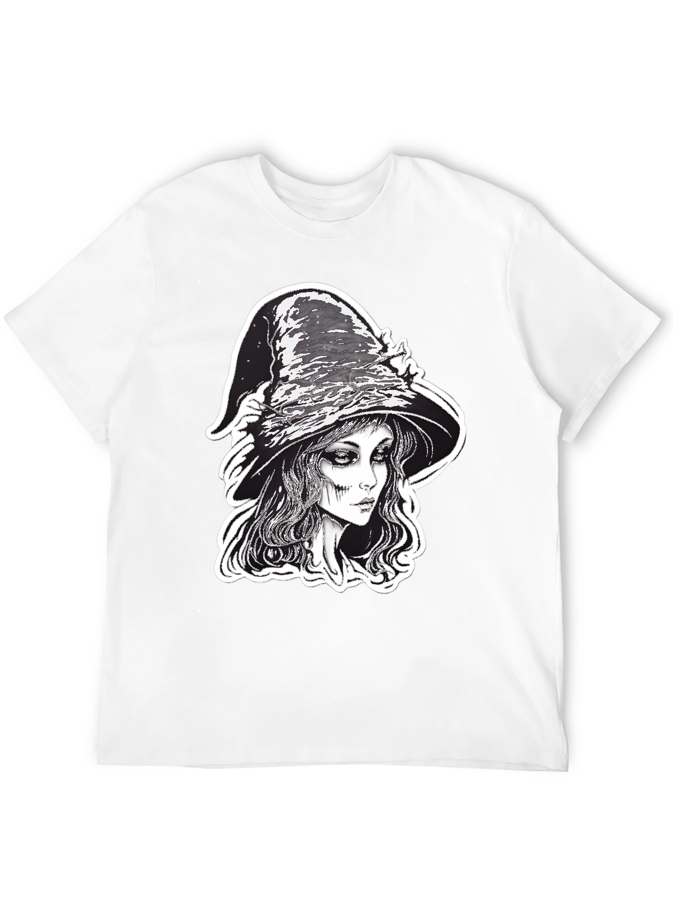 Black Witch Graphic Tee - Black Halloween Shirt view 12