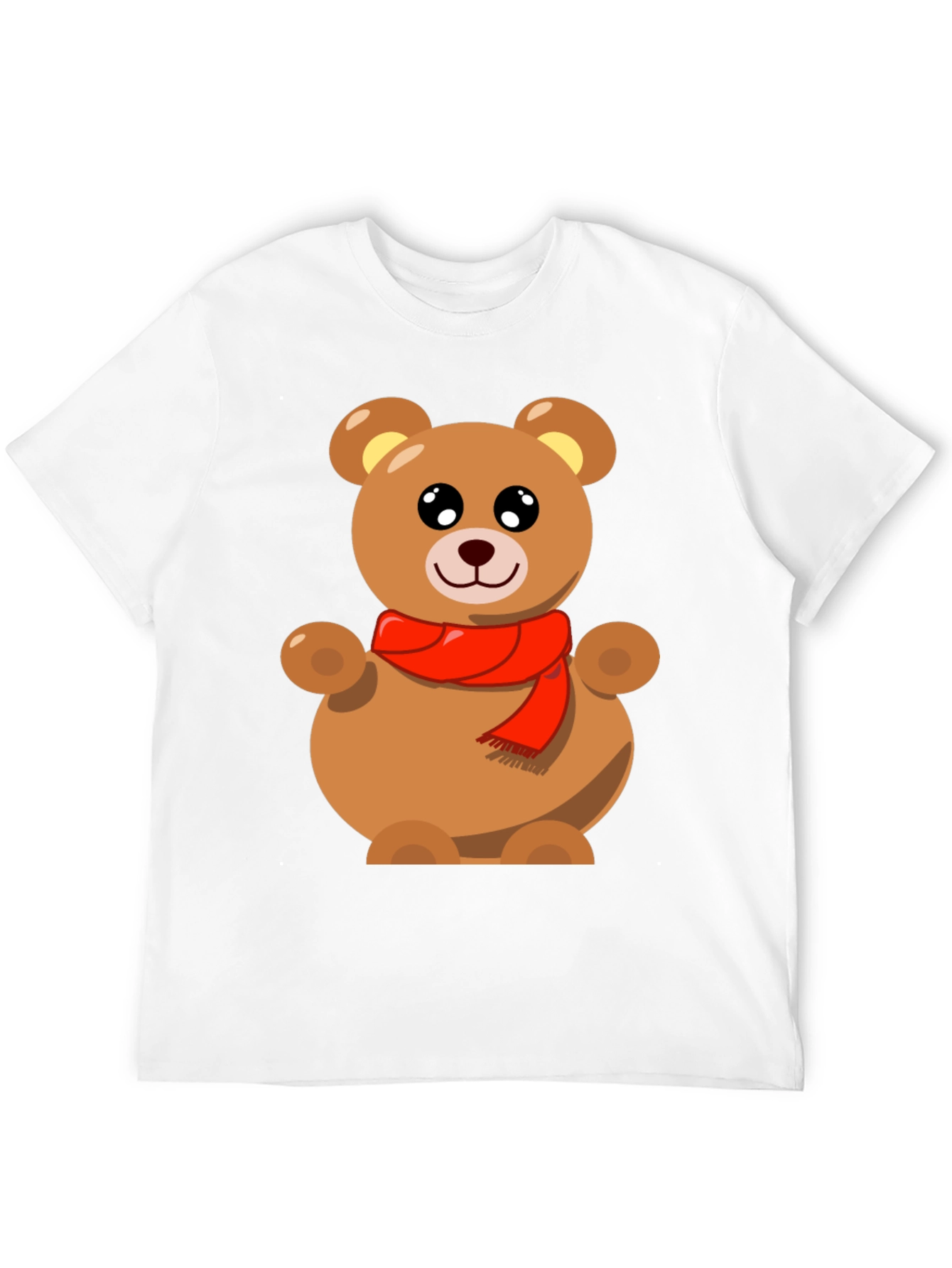 Black Cute Teddy Bear Graphic Tee - Black view 12