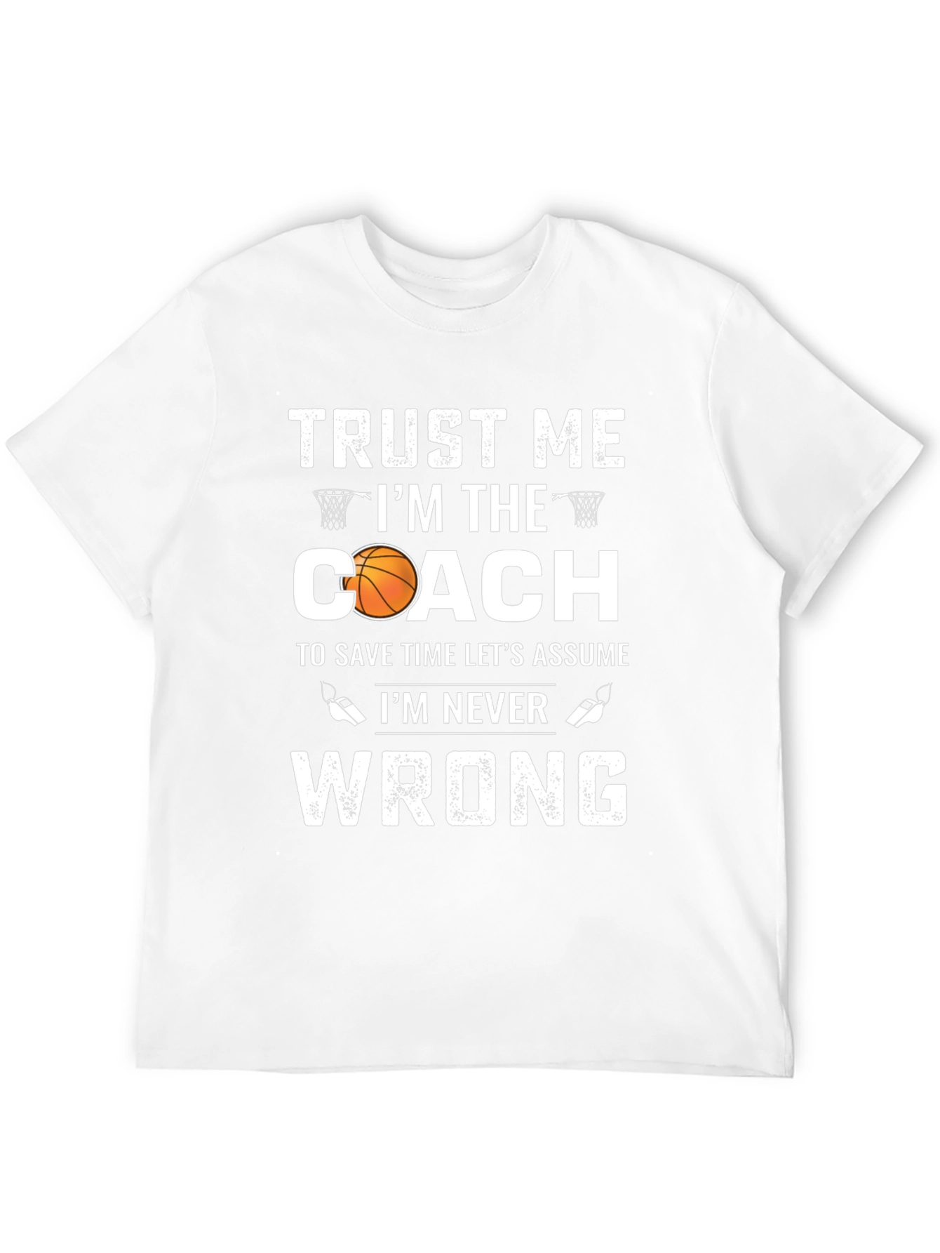 Black Basketball Coach Graphic T-Shirt: Trust Me, I'm the Coach view 12