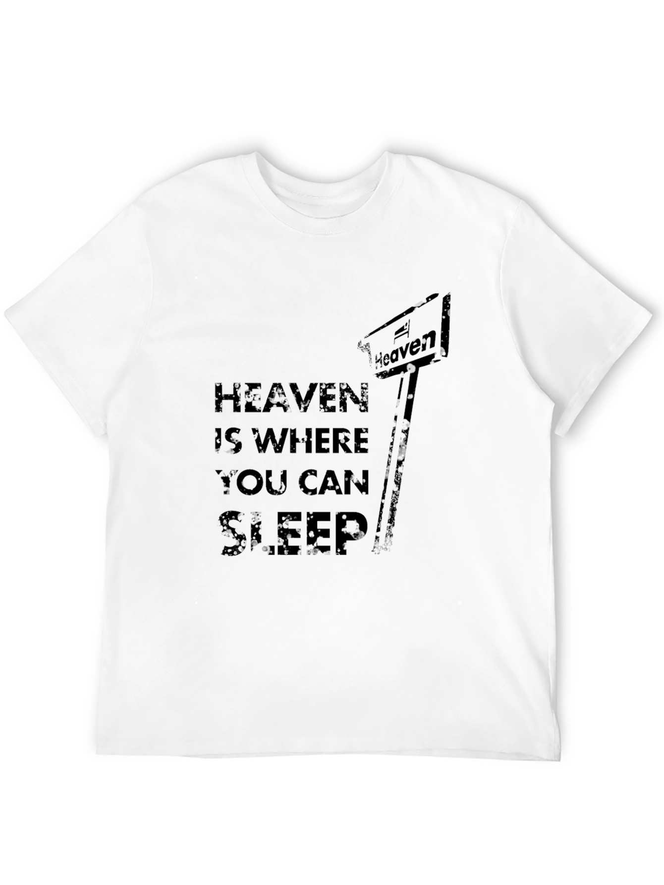 Black Heaven is Where You Can Sleep Graphic Tee view 12