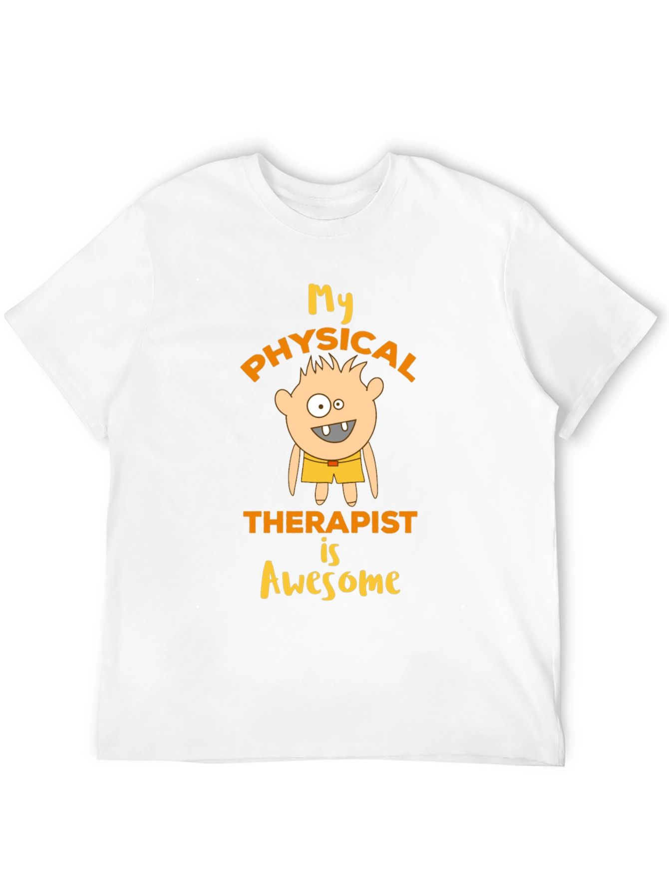 Black My Physical Therapist is Awesome T-Shirt view 12