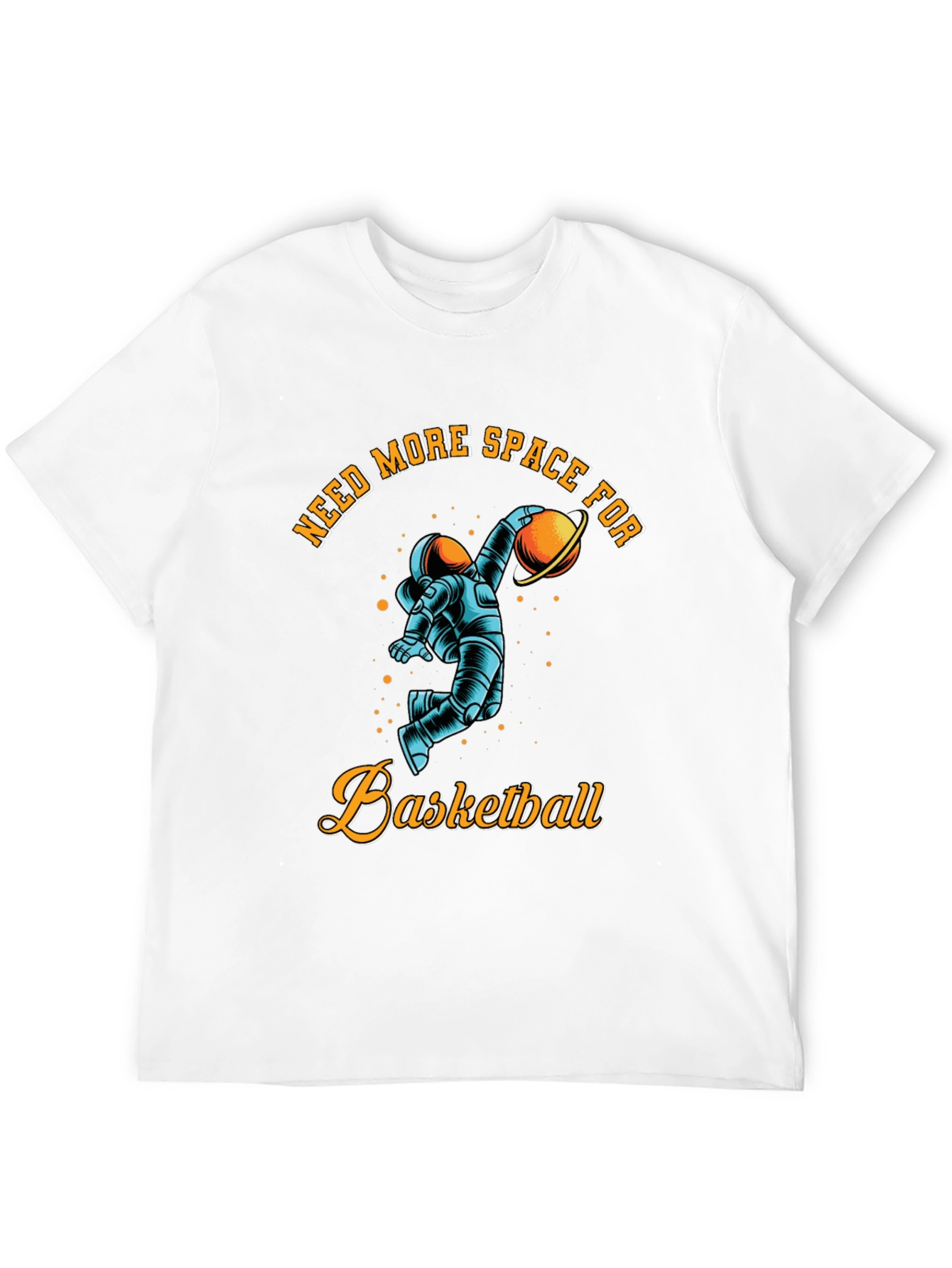 Black Need More Space for Basketball T-Shirt view 12