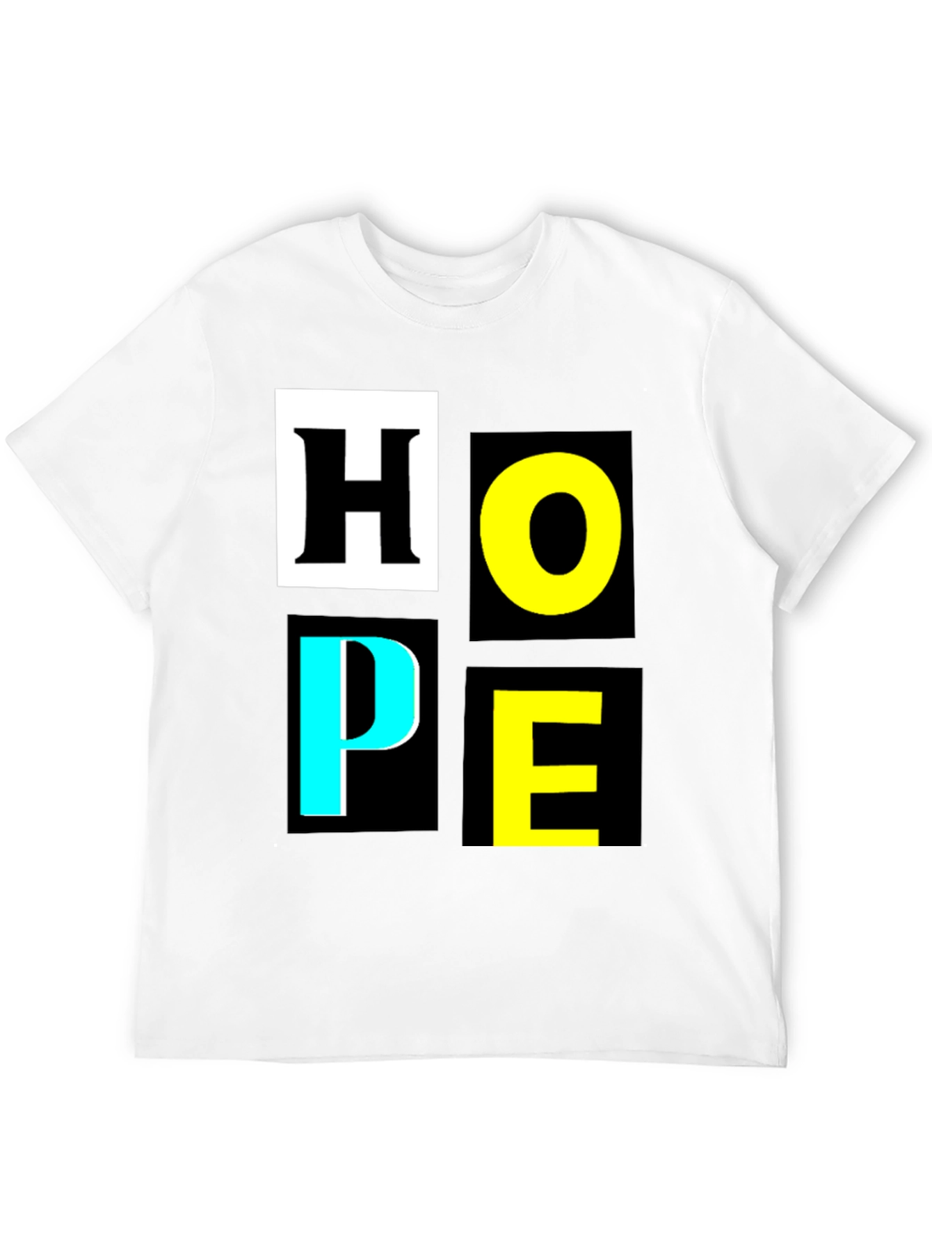 Black HOPE Graphic Tee - Stylish Motivational T-Shirt view 12