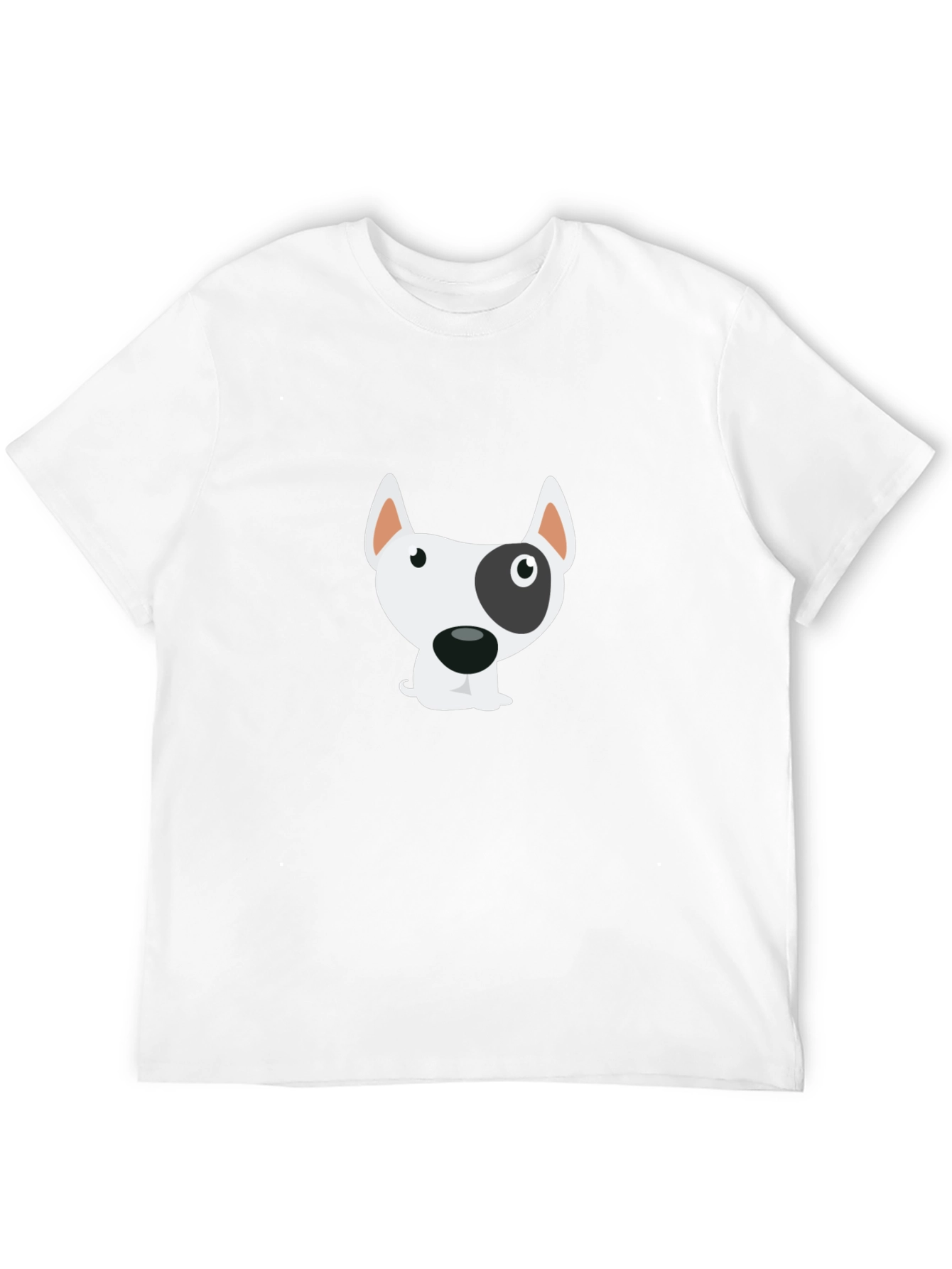 Black Cartoon Dog Graphic Black T-Shirt view 12