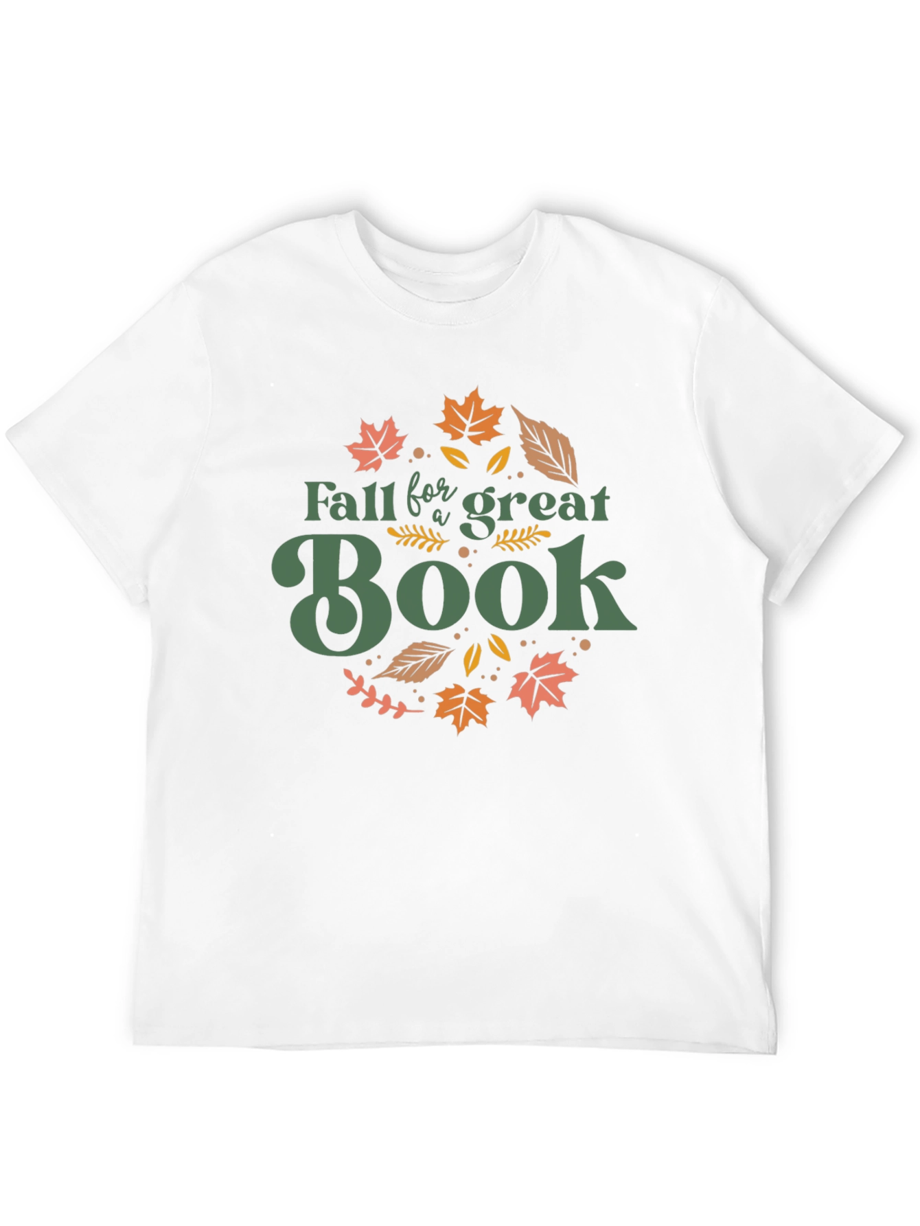 Black Fall for a Great Book T-Shirt view 12