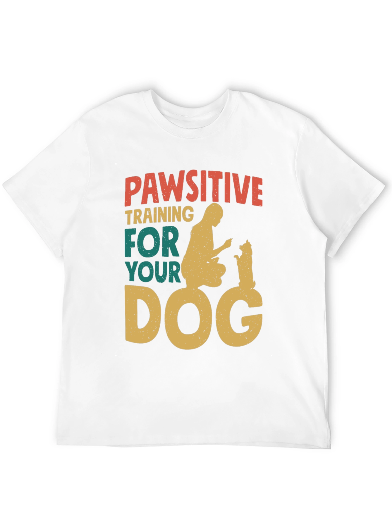 Black Pawsitive Dog Training T-Shirt view 12