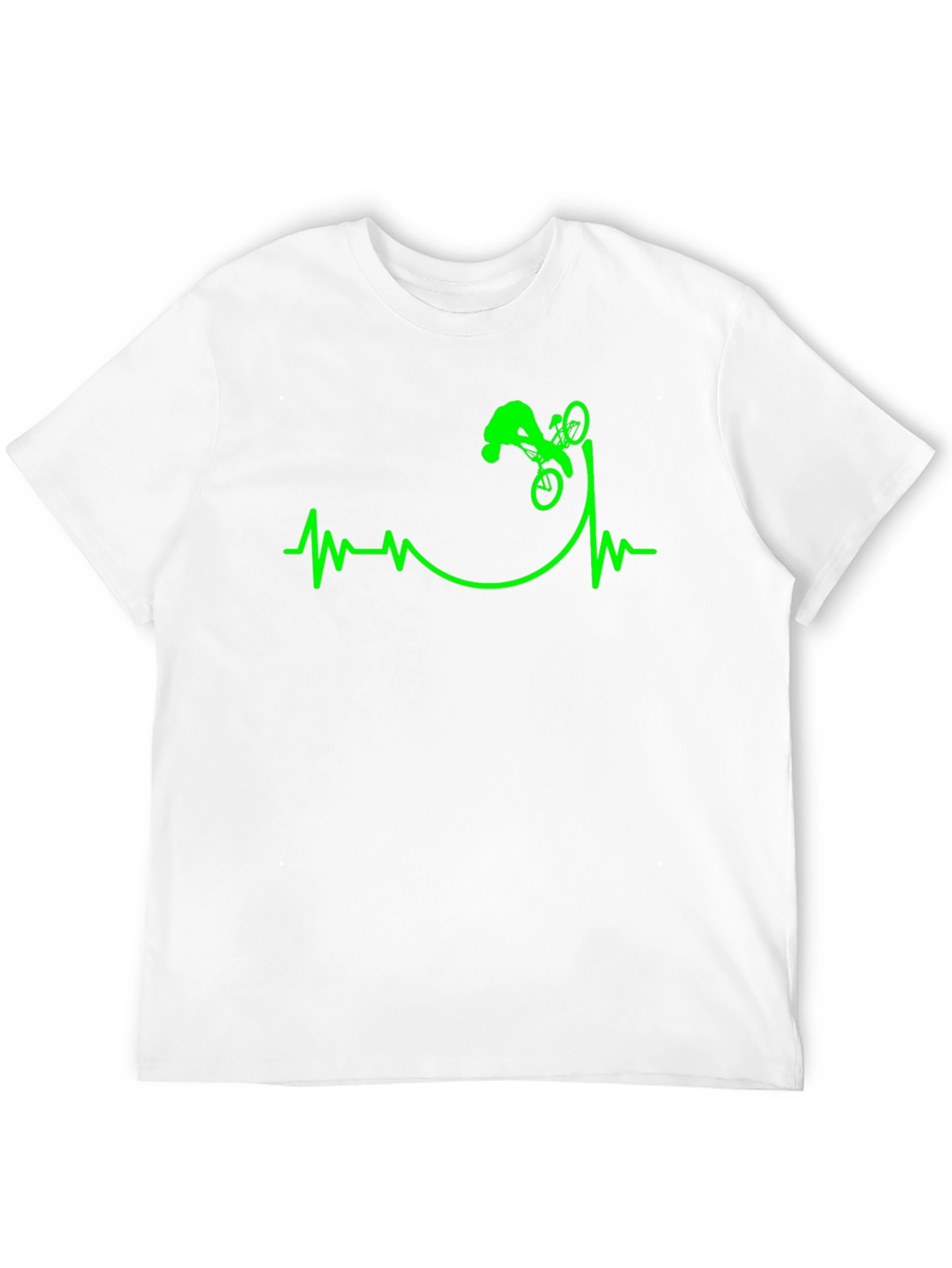 Black Mountain Bike Heartbeat T-Shirt - Black view 12