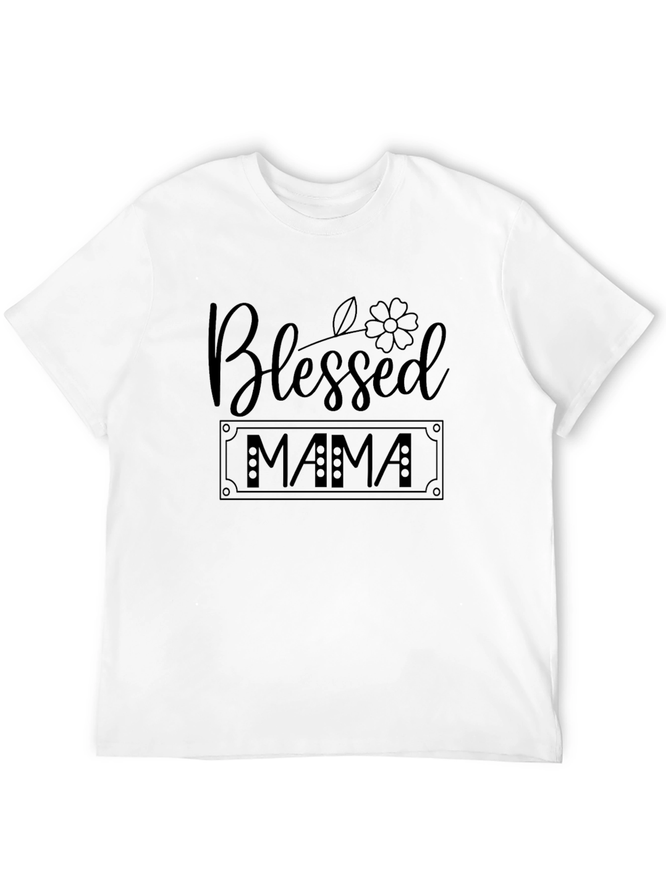 Blessed Mama Graphic T-Shirt - Stylish Mom Tee - 12