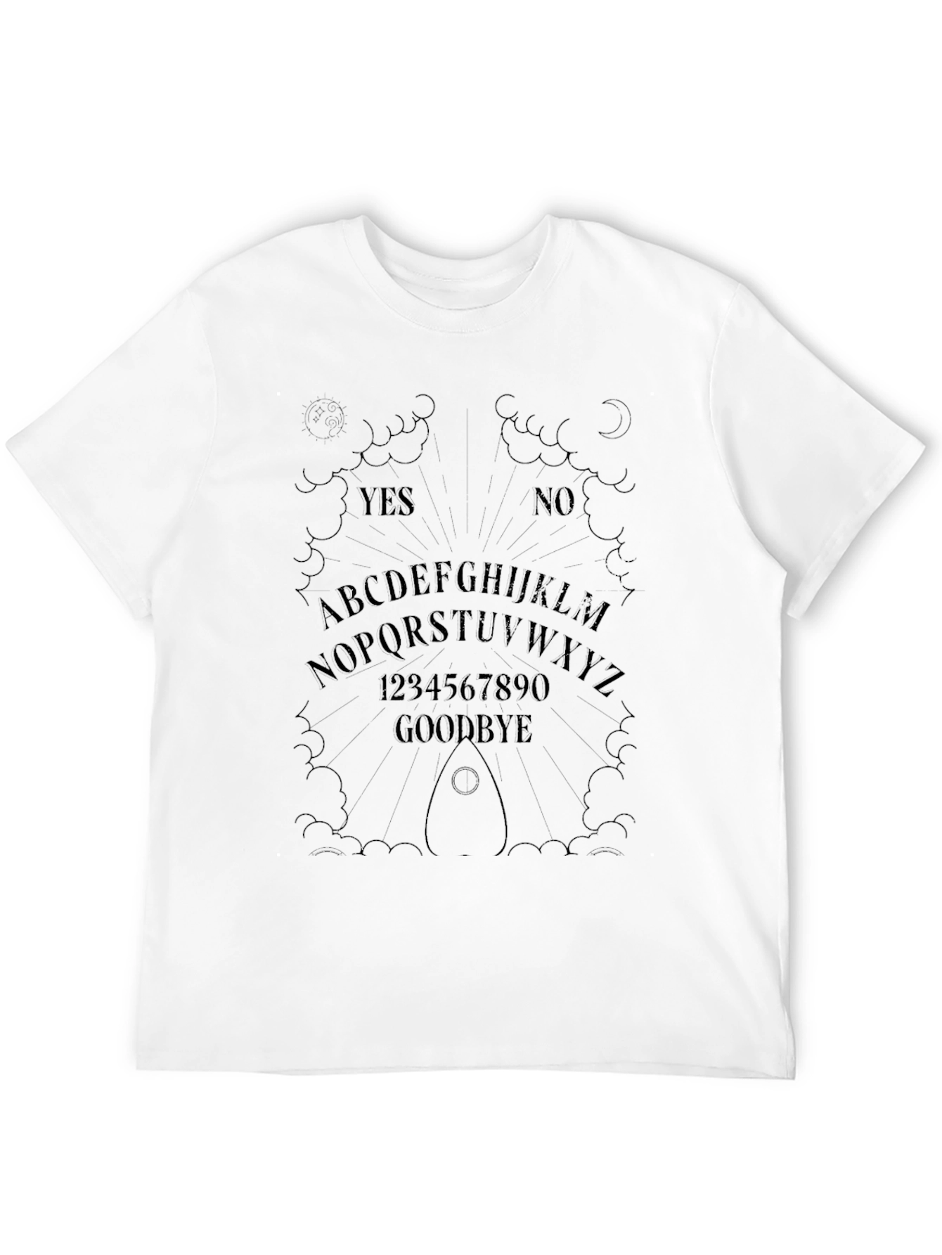 Black Ouija Board Graphic T-Shirt view 12
