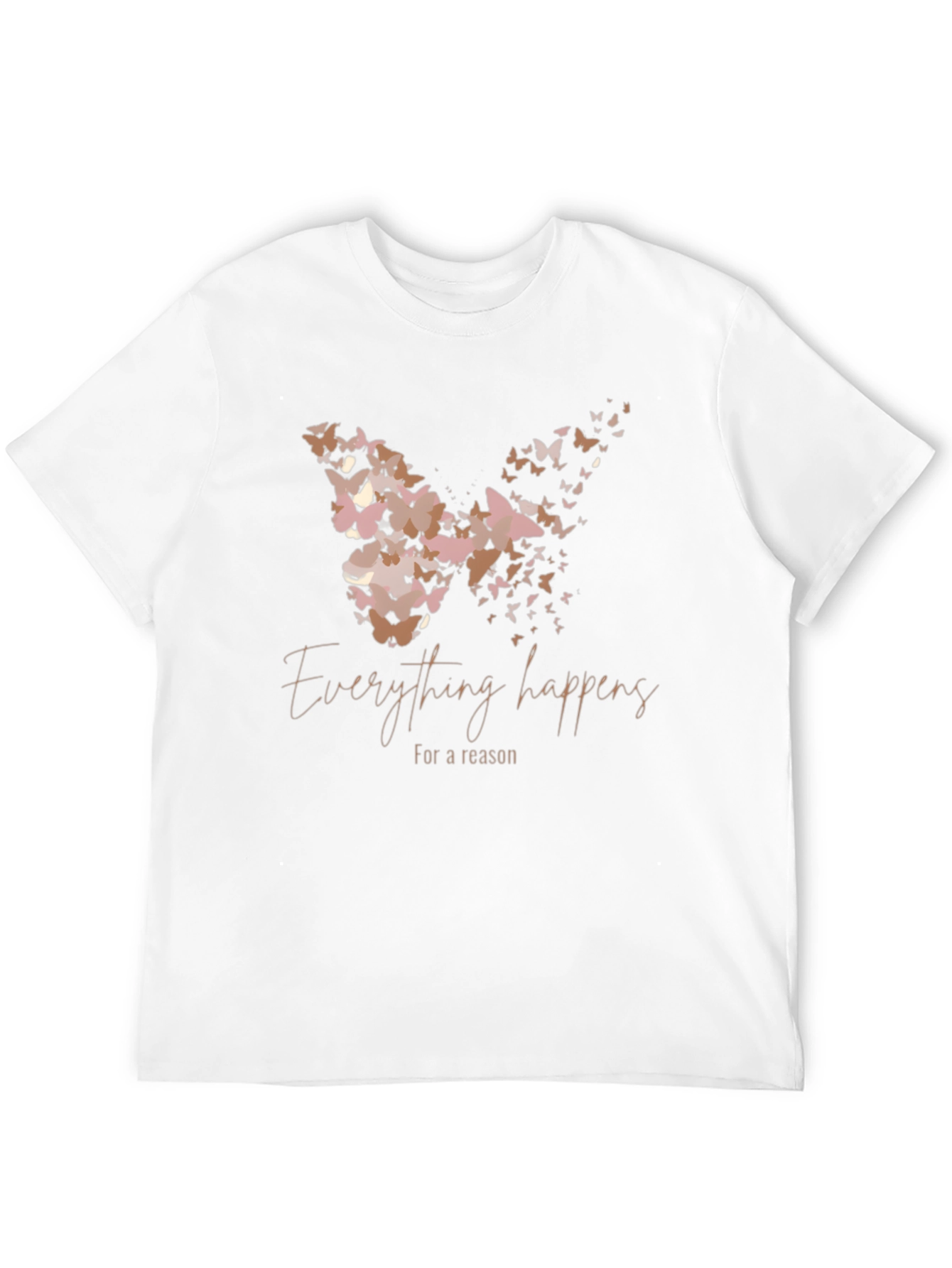 Black Butterfly Effect T-Shirt: Everything Happens for a Reason view 12