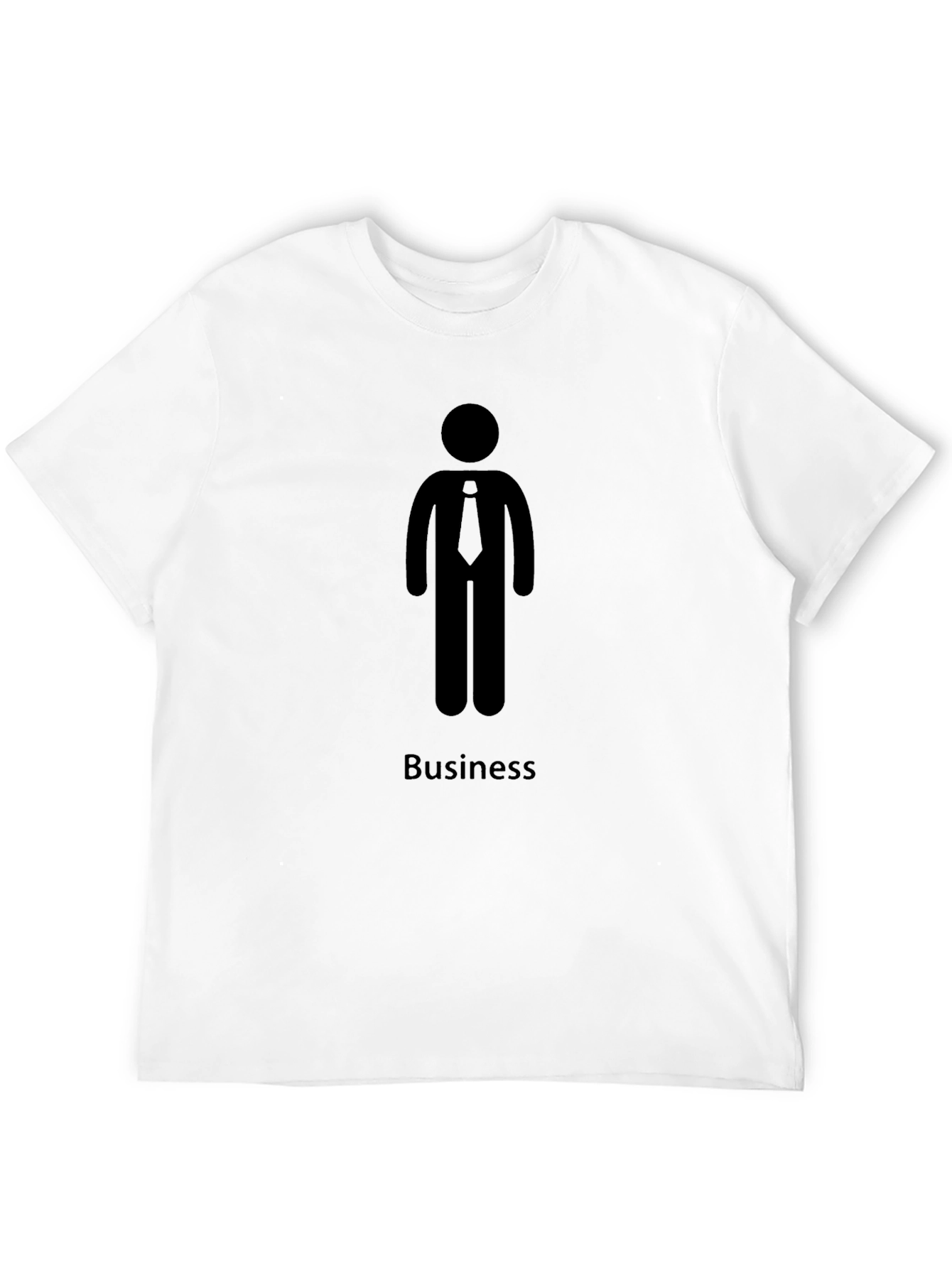 Black Business Icon T-Shirt - Black view 12