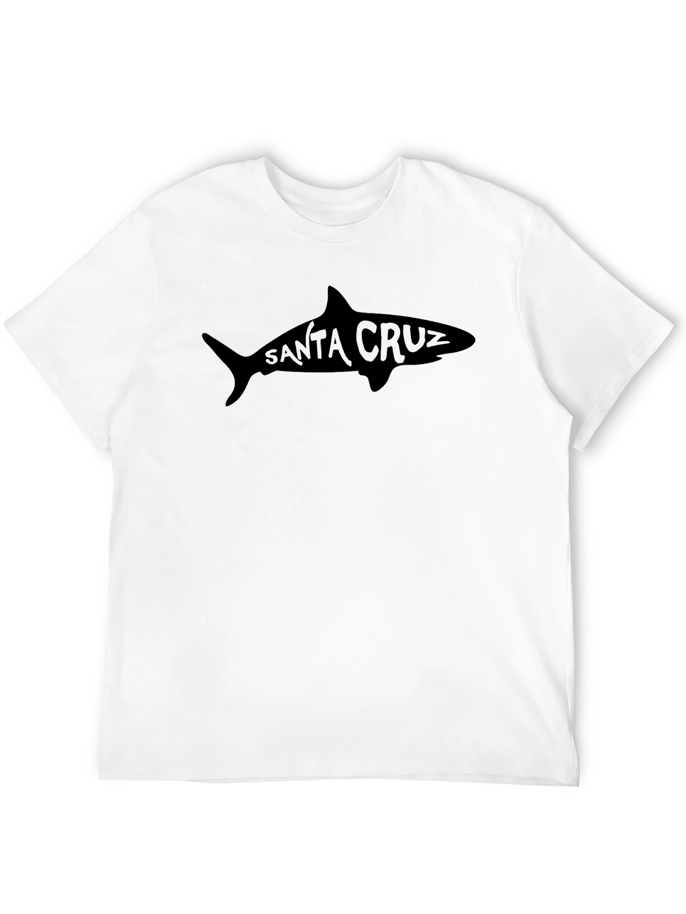 Black Santa Cruz Shark Graphic Tee - Black view 12