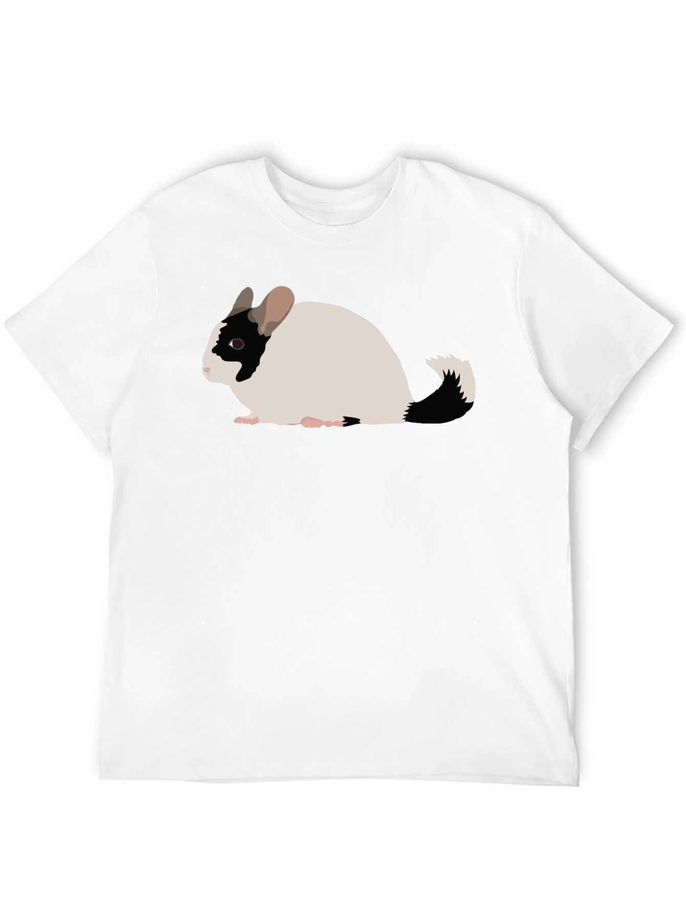 Black Chinchilla Graphic Tee - Cute Rodent Shirt view 12