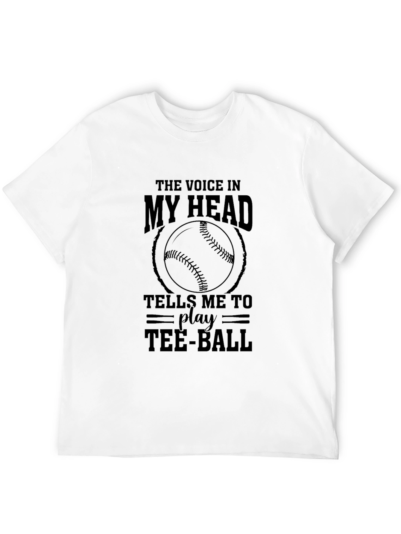 Black Voice in My Head Tee-Ball T-Shirt view 12