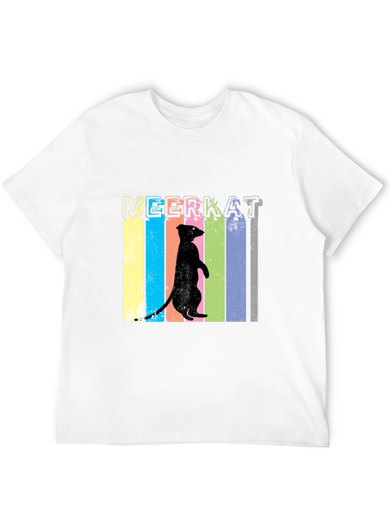 Black Meerkat Graphic Tee - Fun Animal T-Shirt view 12