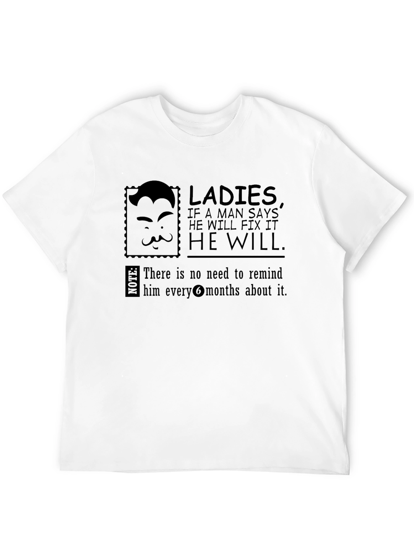 Black Fix It Humor Graphic Tee - Men's Novelty T-Shirt view 12