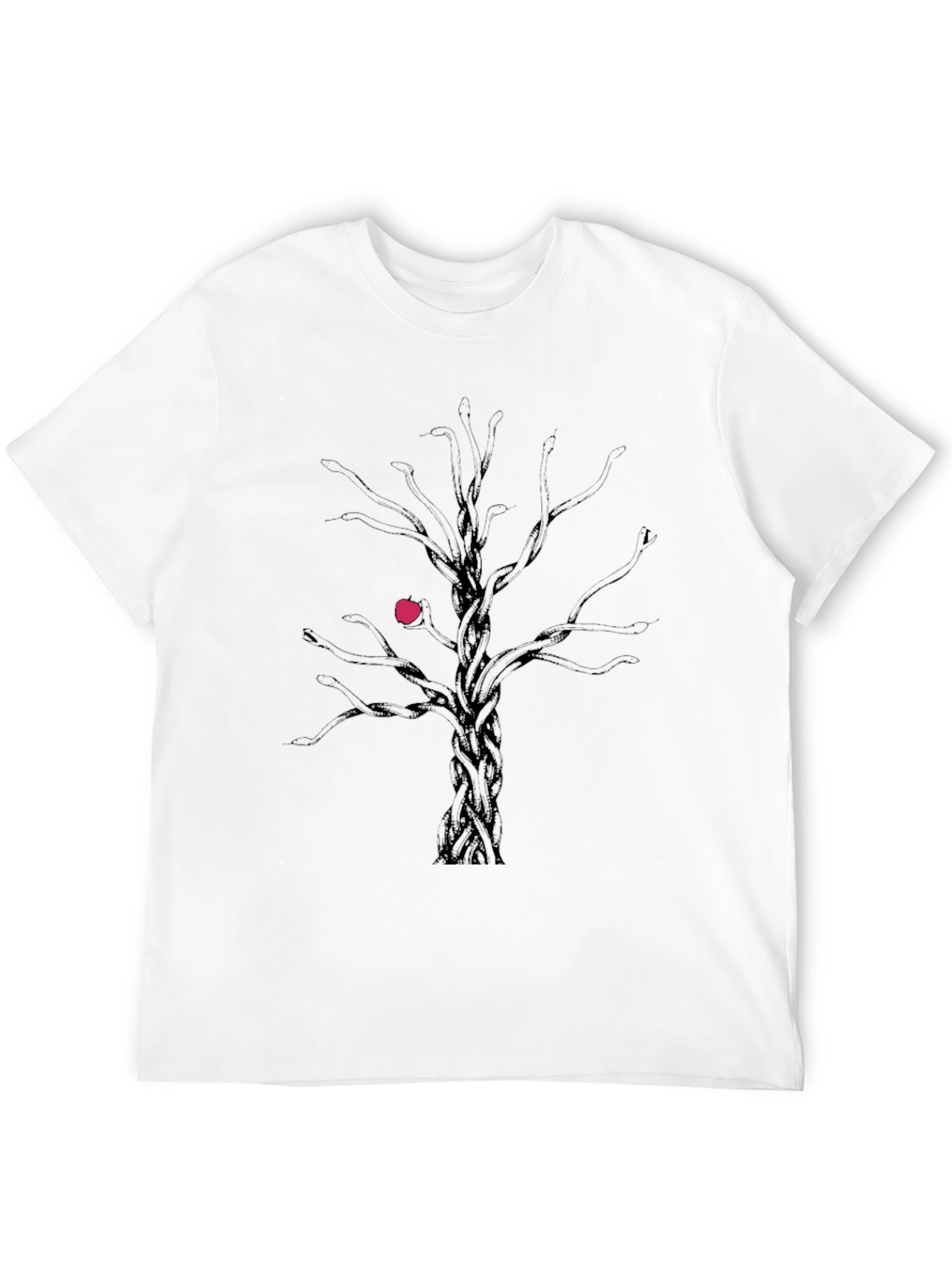 Black Men's Black Tree Graphic Tee view 12