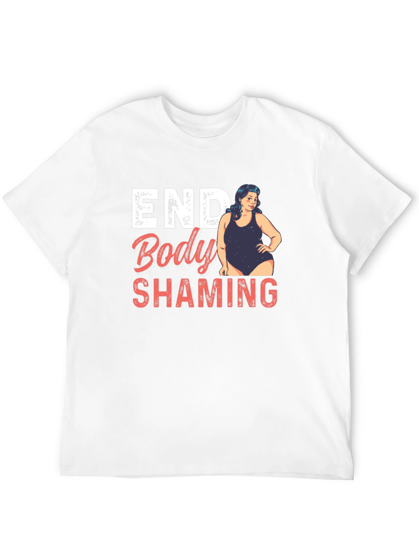 Black End Body Shaming Graphic Tee - Empowering Black T-Shirt view 12