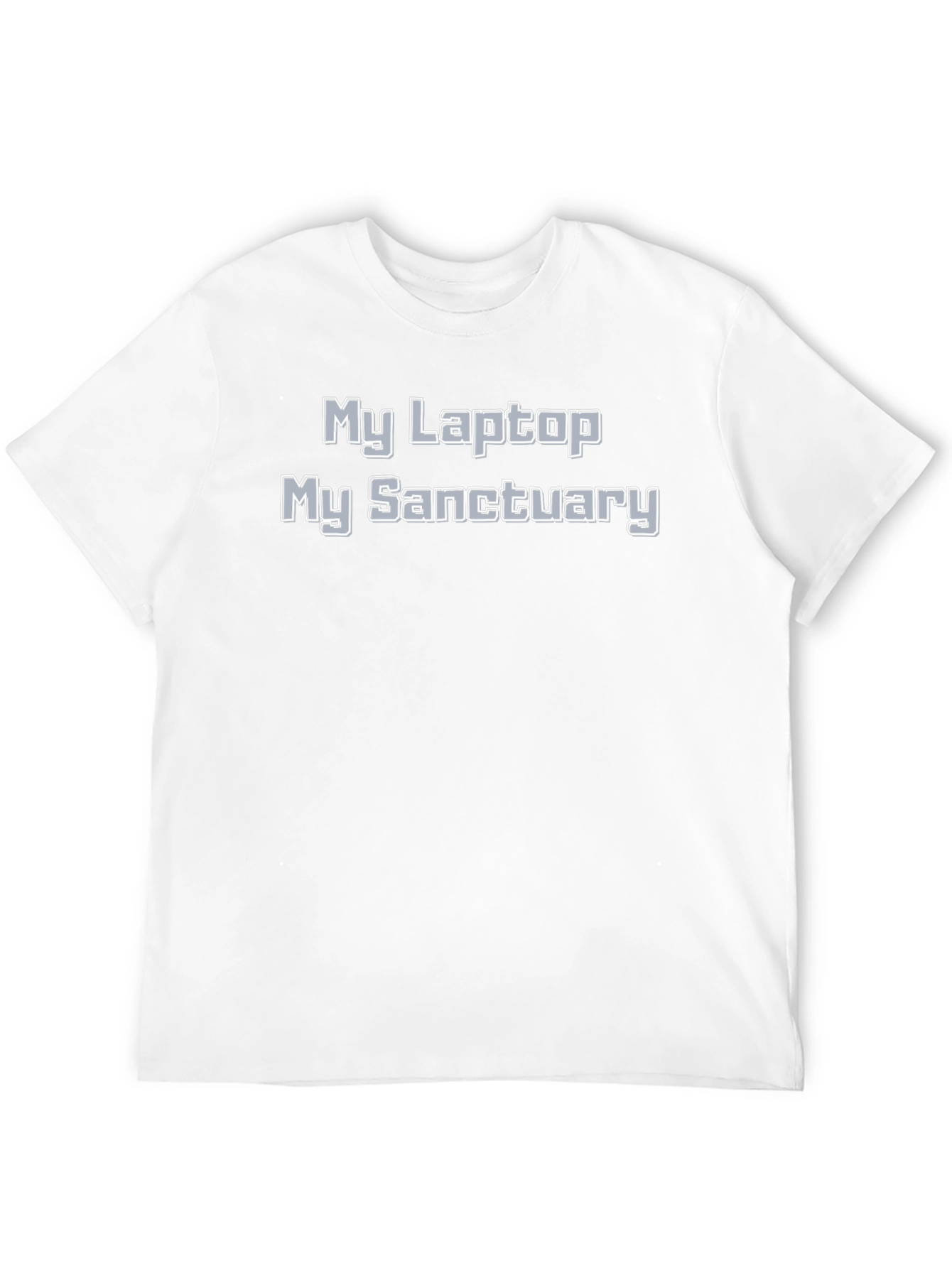 Black My Laptop My Sanctuary Black T-Shirt view 12