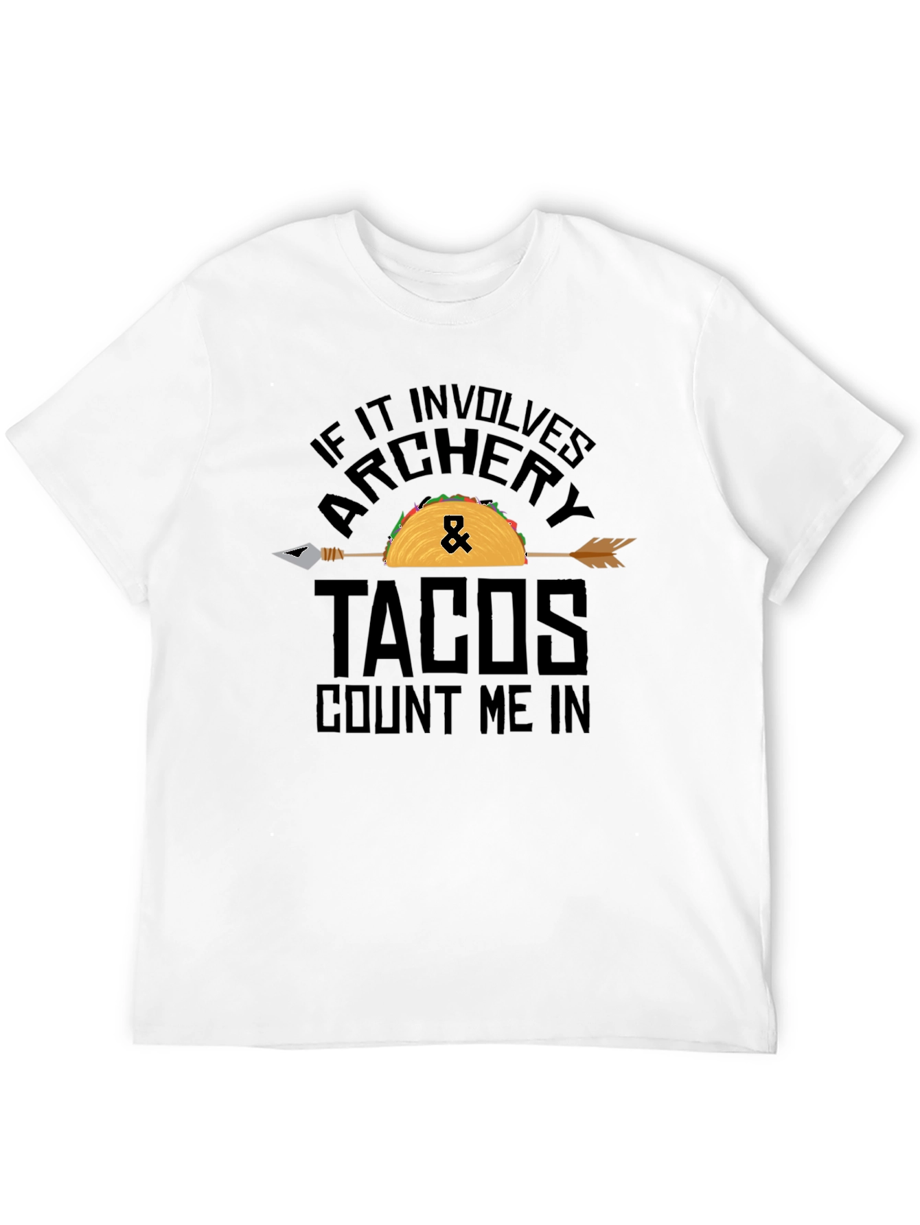 Black Archery & Tacos Graphic Tee view 12
