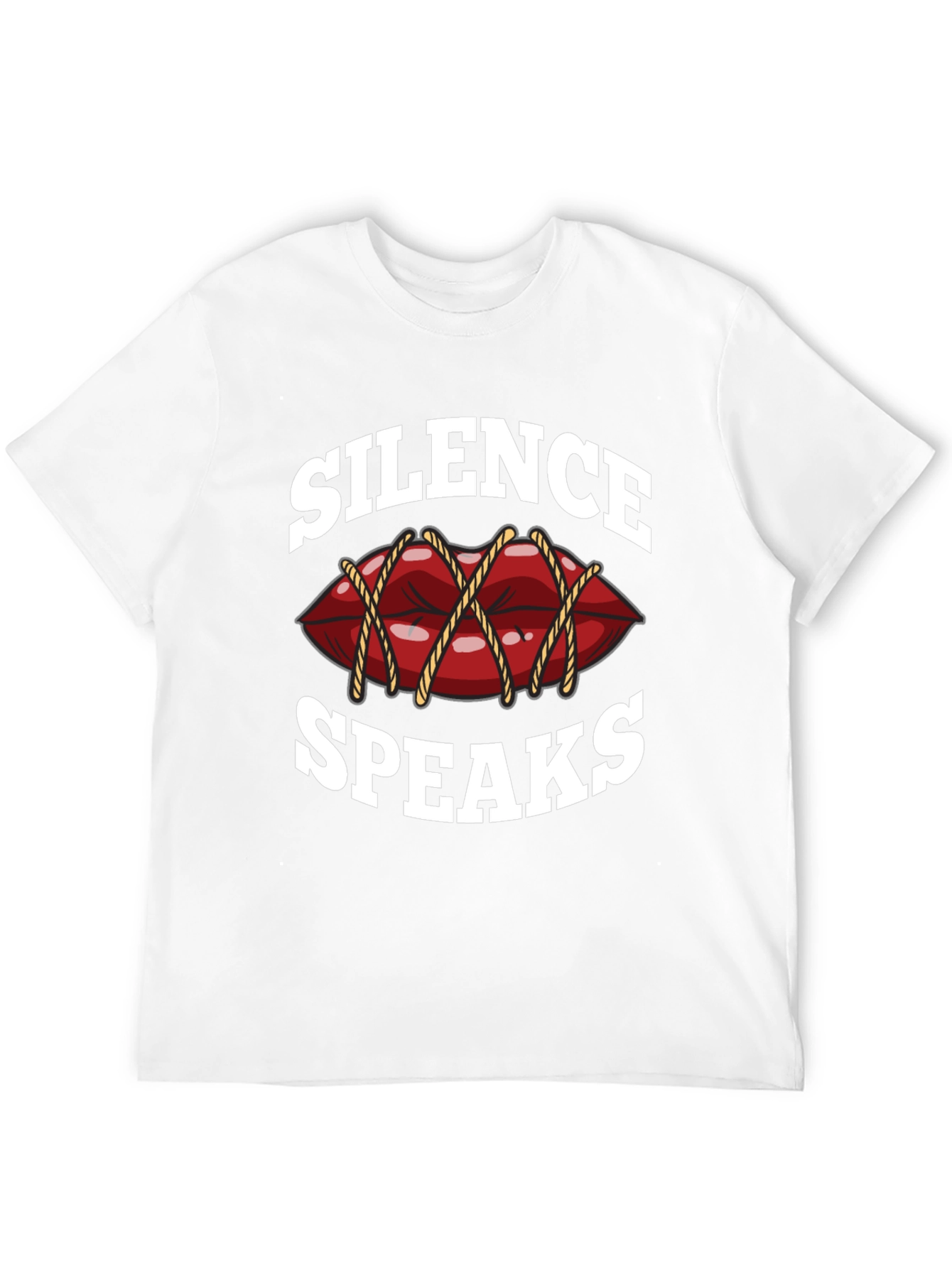 Black Silence Speaks Graphic Tee - Black T-Shirt view 12