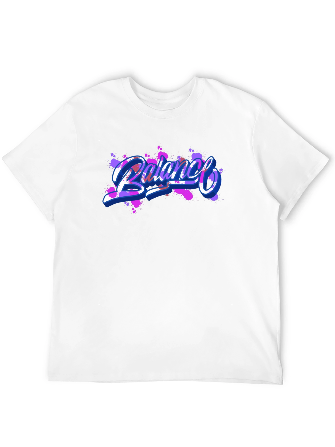 Black Balance Graphic Print Black T-Shirt view 12