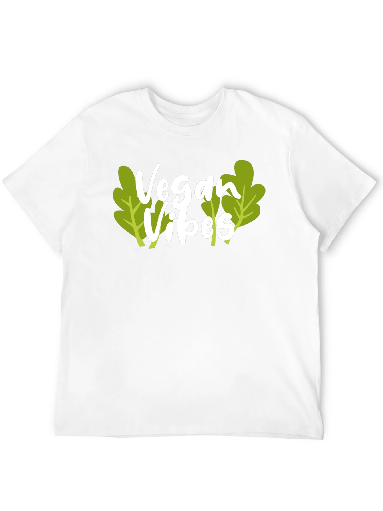 Black Vegan Vibes Black T-Shirt view 12