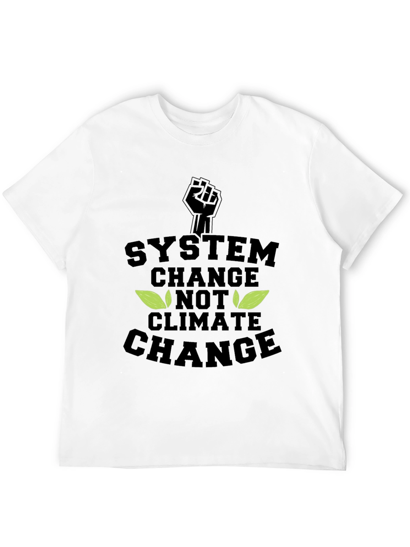 Black System Change, Not Climate Change Graphic Tee view 12