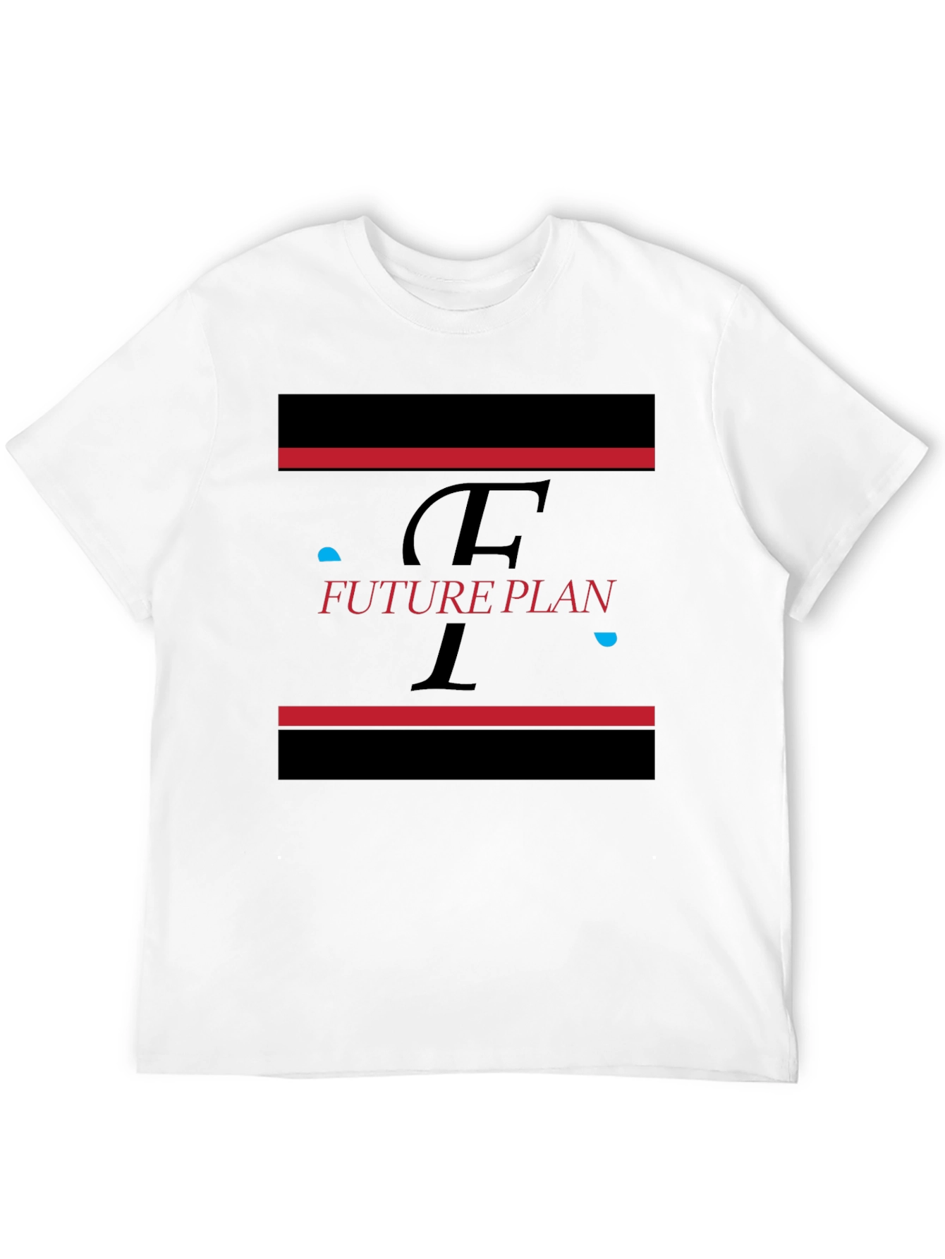Black Future Plan Graphic Black T-Shirt view 12
