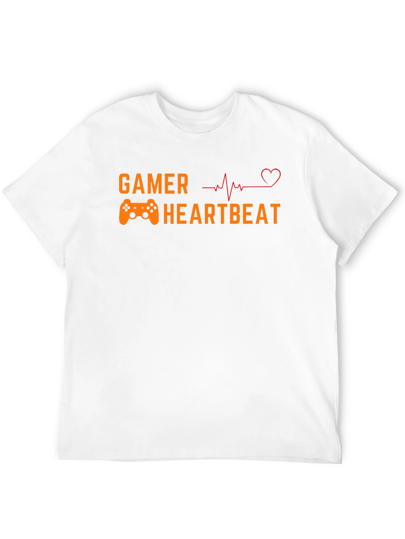 Black Gamer Heartbeat Graphic Tee - Black Short Sleeve T-Shirt view 12