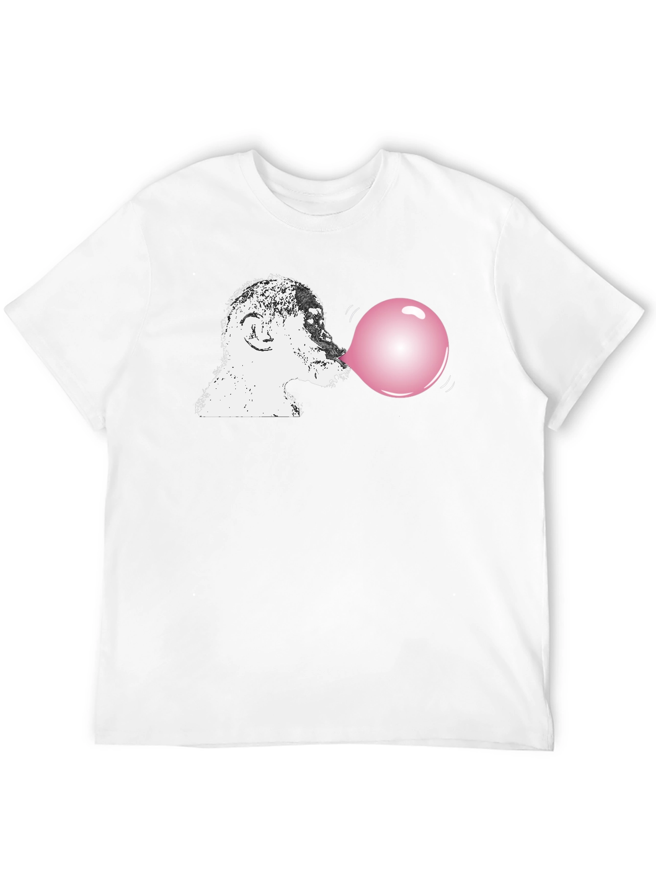 Black Monkey Blowing Bubblegum T-Shirt view 12
