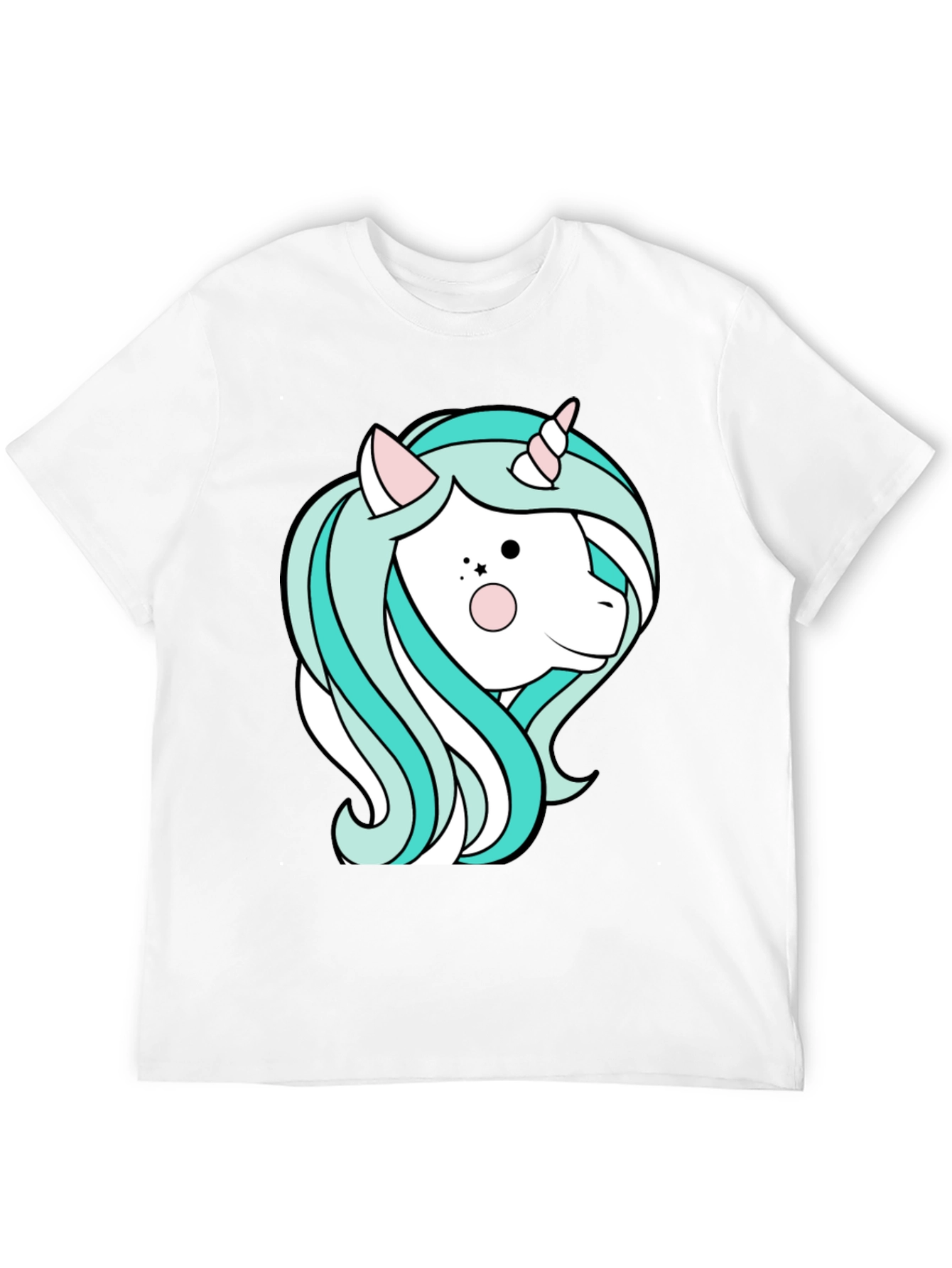 Black Unicorn Graphic T-Shirt - Black Cotton Tee view 12