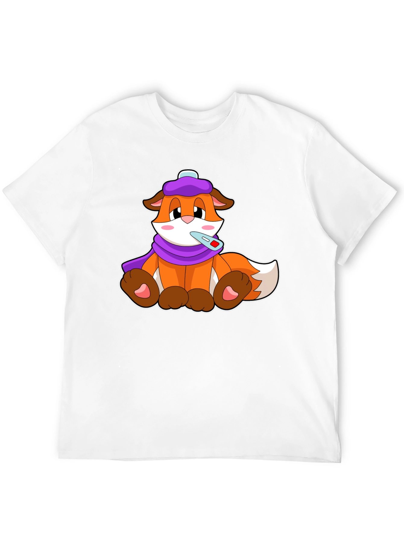 Black Sick Day Fox T-Shirt view 12