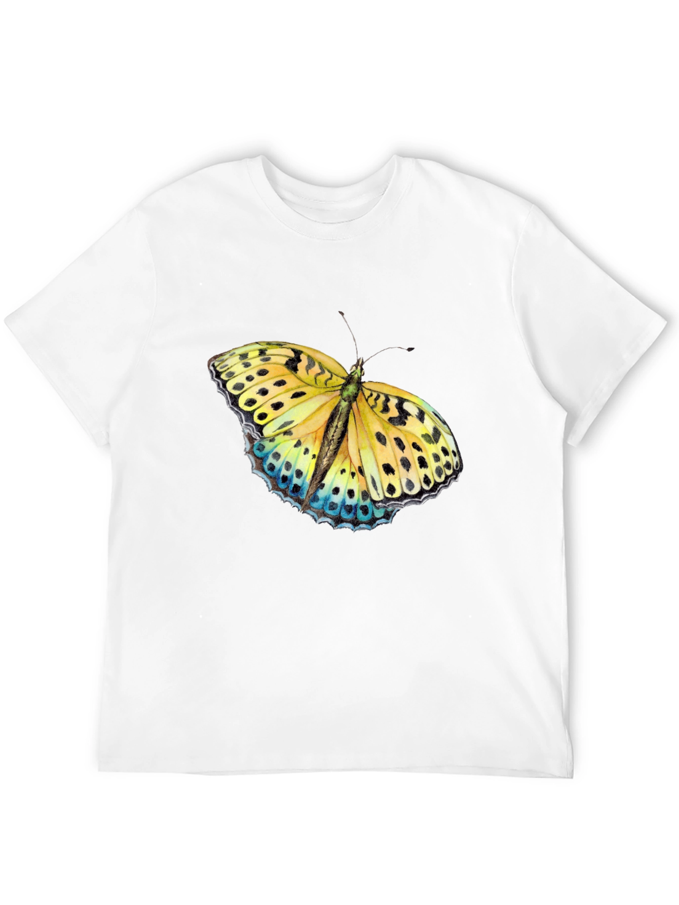 Black Butterfly Graphic Print Black T-Shirt view 12