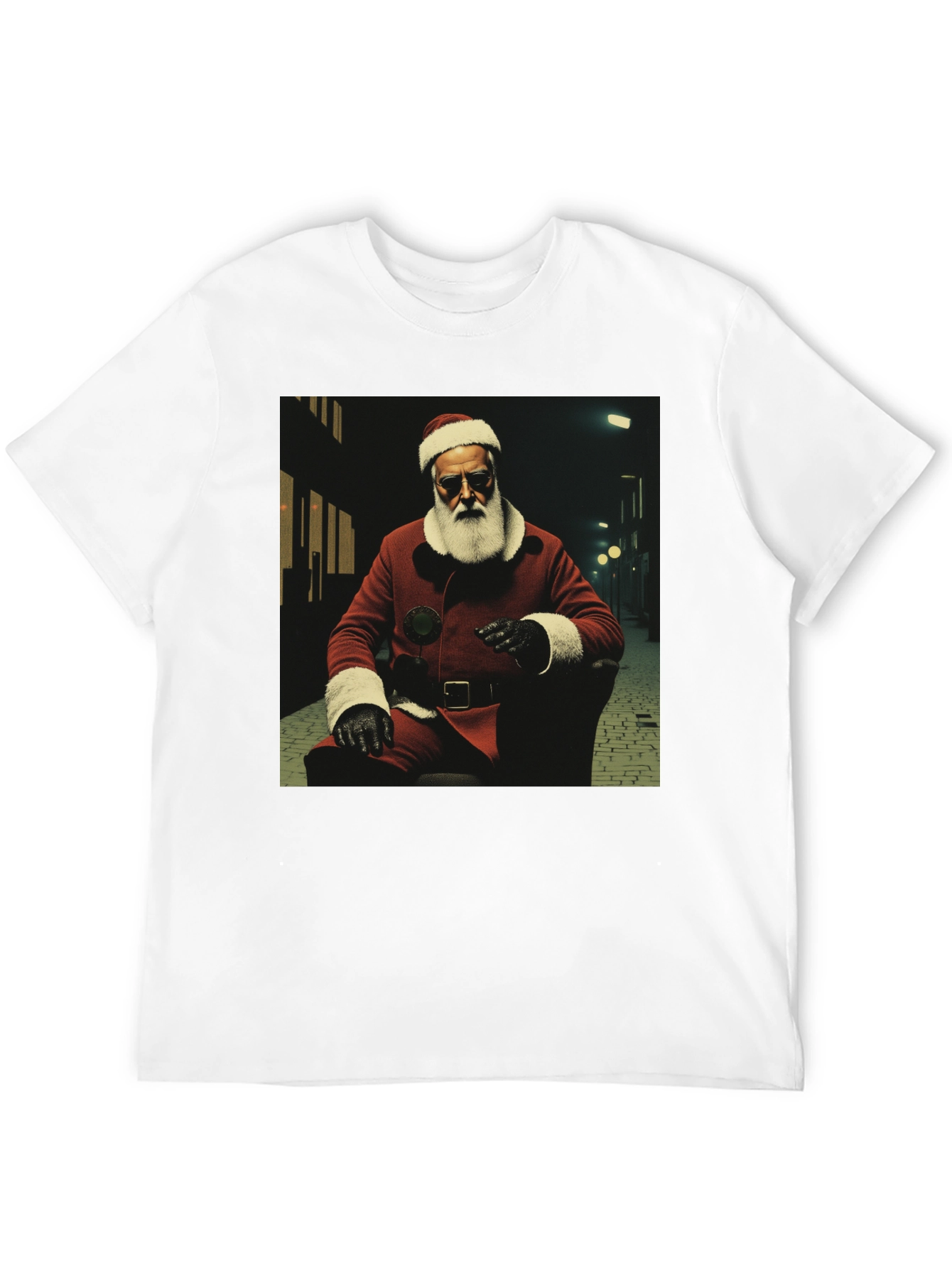 Black Cool Santa T-Shirt view 12