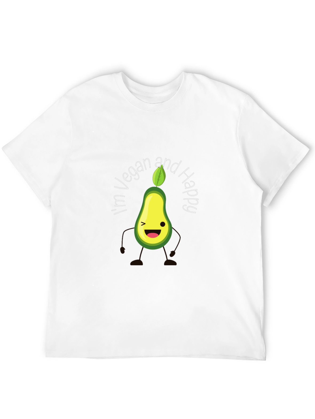 Black Vegan Avocado Graphic T-Shirt view 12