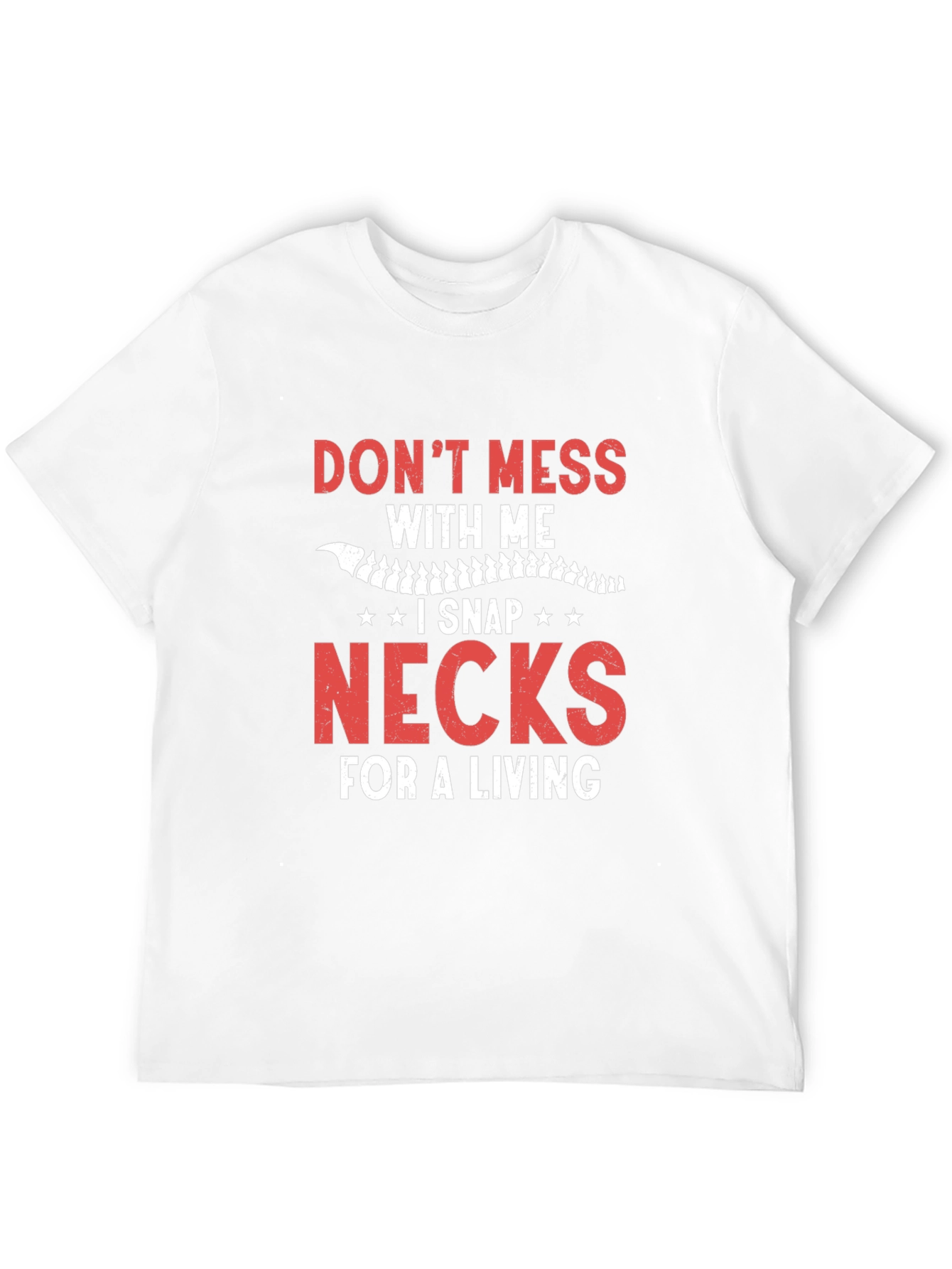 Black Funny Chiropractic T-Shirt - Snap Necks for a Living! view 12