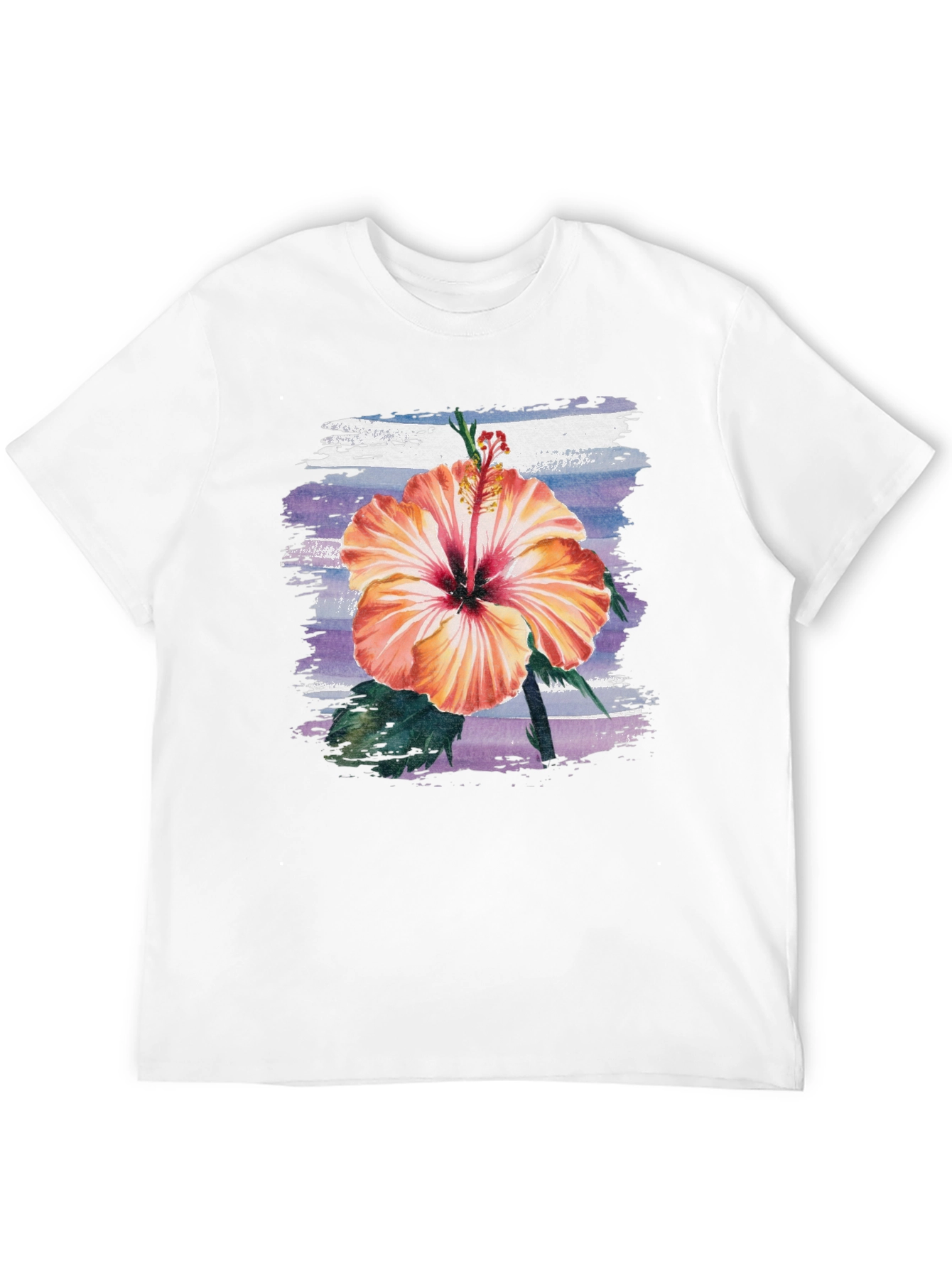Black Hibiscus Flower T-Shirt - Tropical Summer Tee view 12