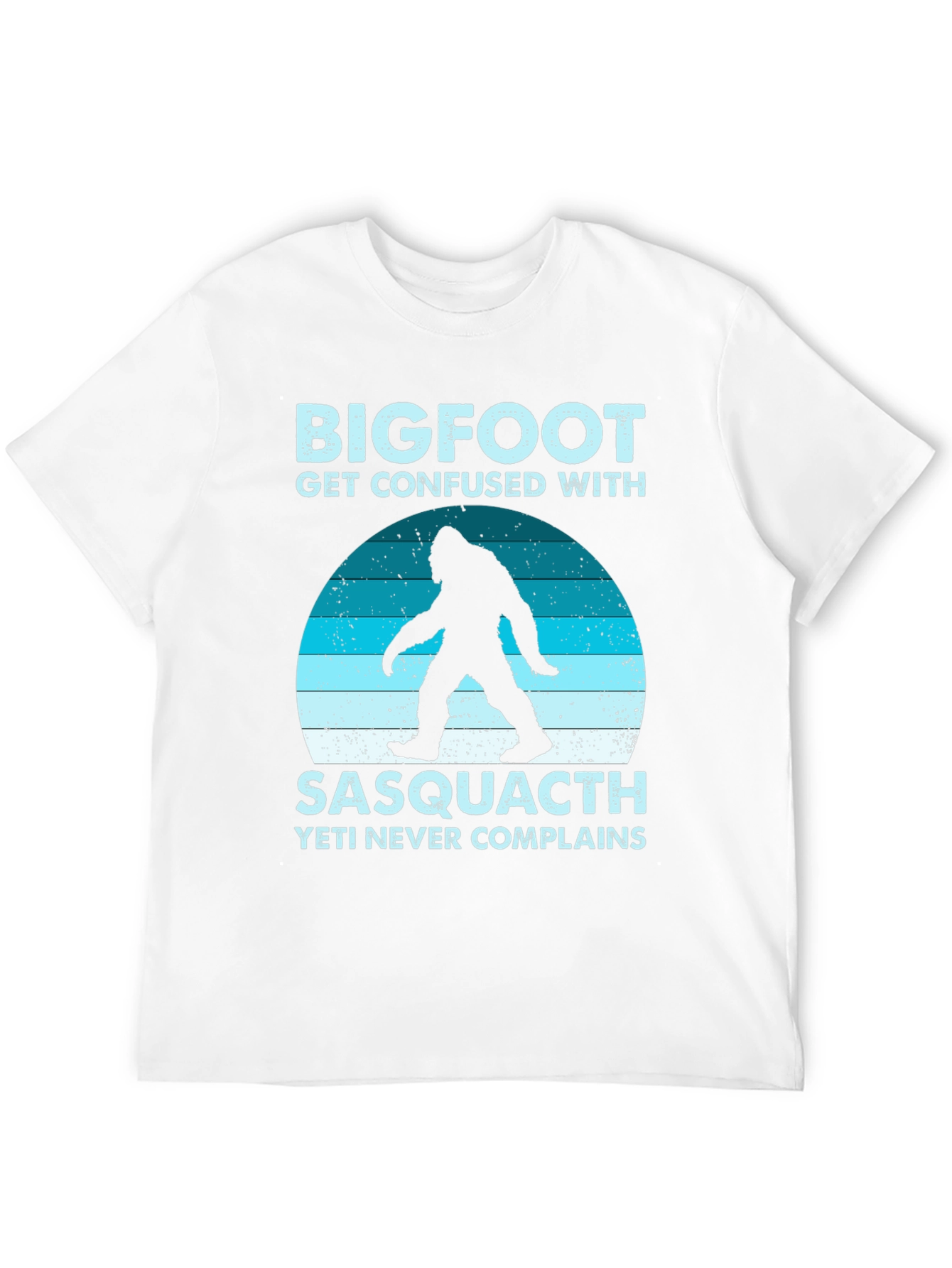 Black Bigfoot Sasquatch T-Shirt - Yeti Never Complains view 12