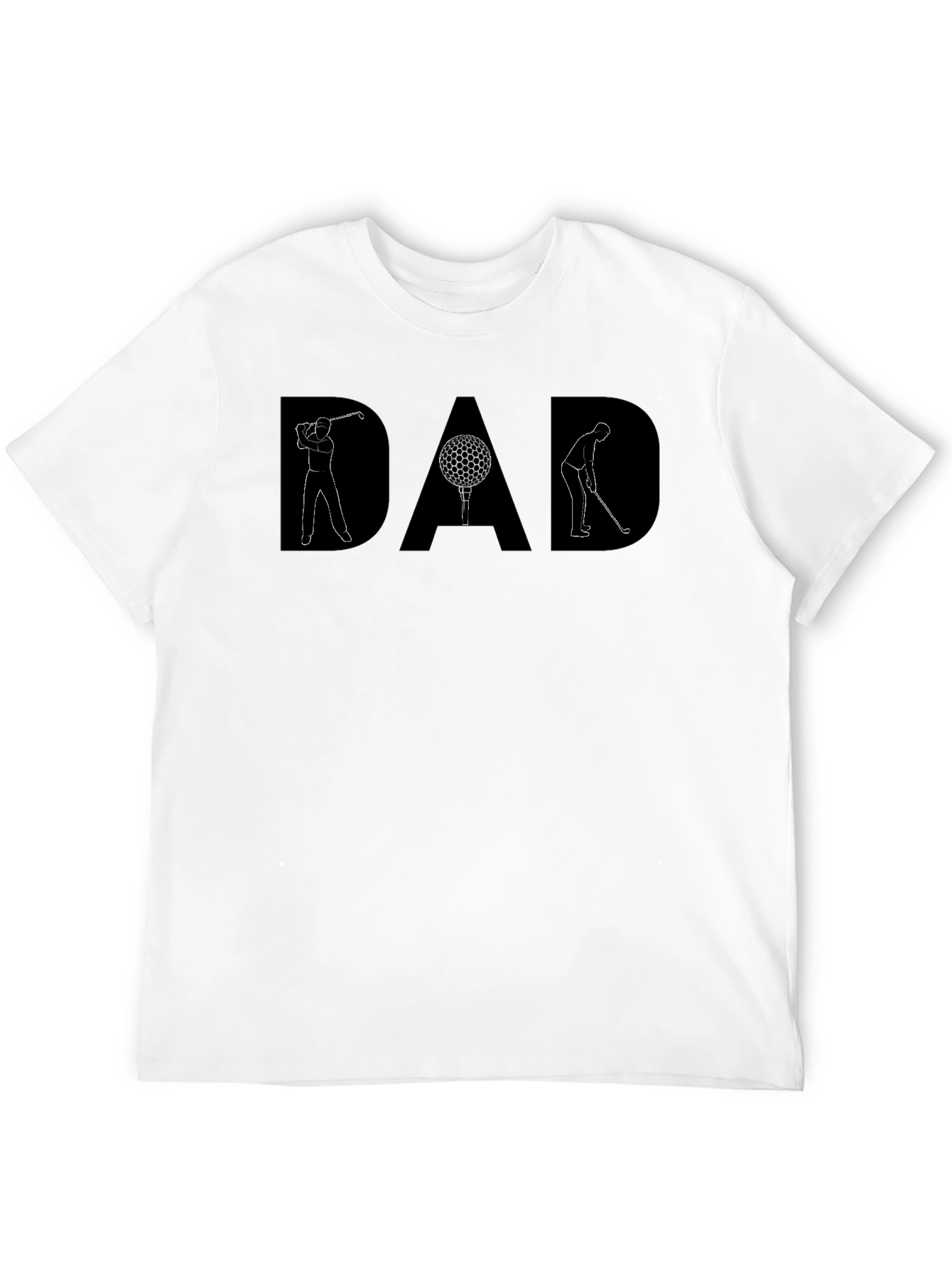 Black DAD Golf T-Shirt - Perfect Gift for Golfing Dads! view 12