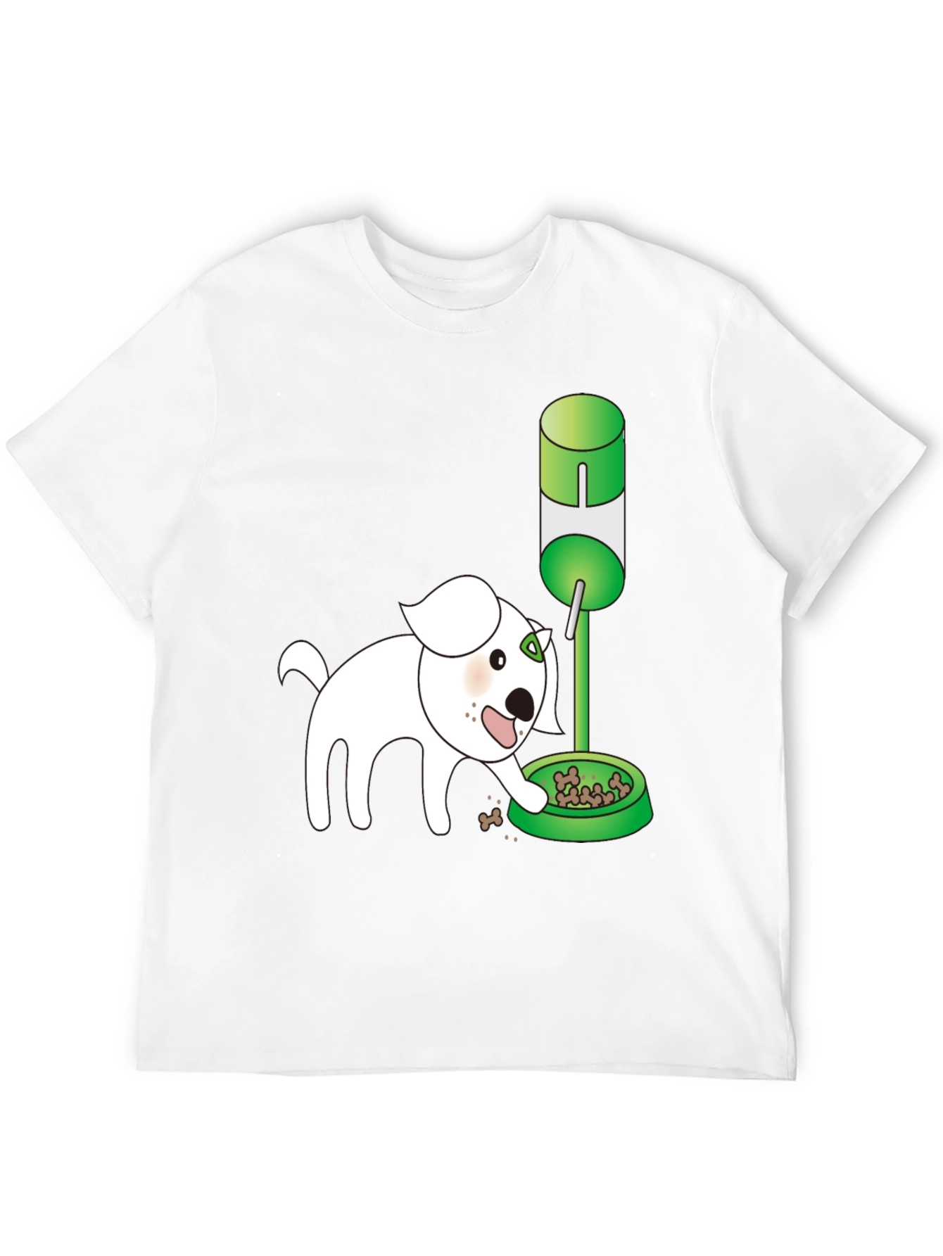 Black Dog Cartoon Graphic T-Shirt view 12