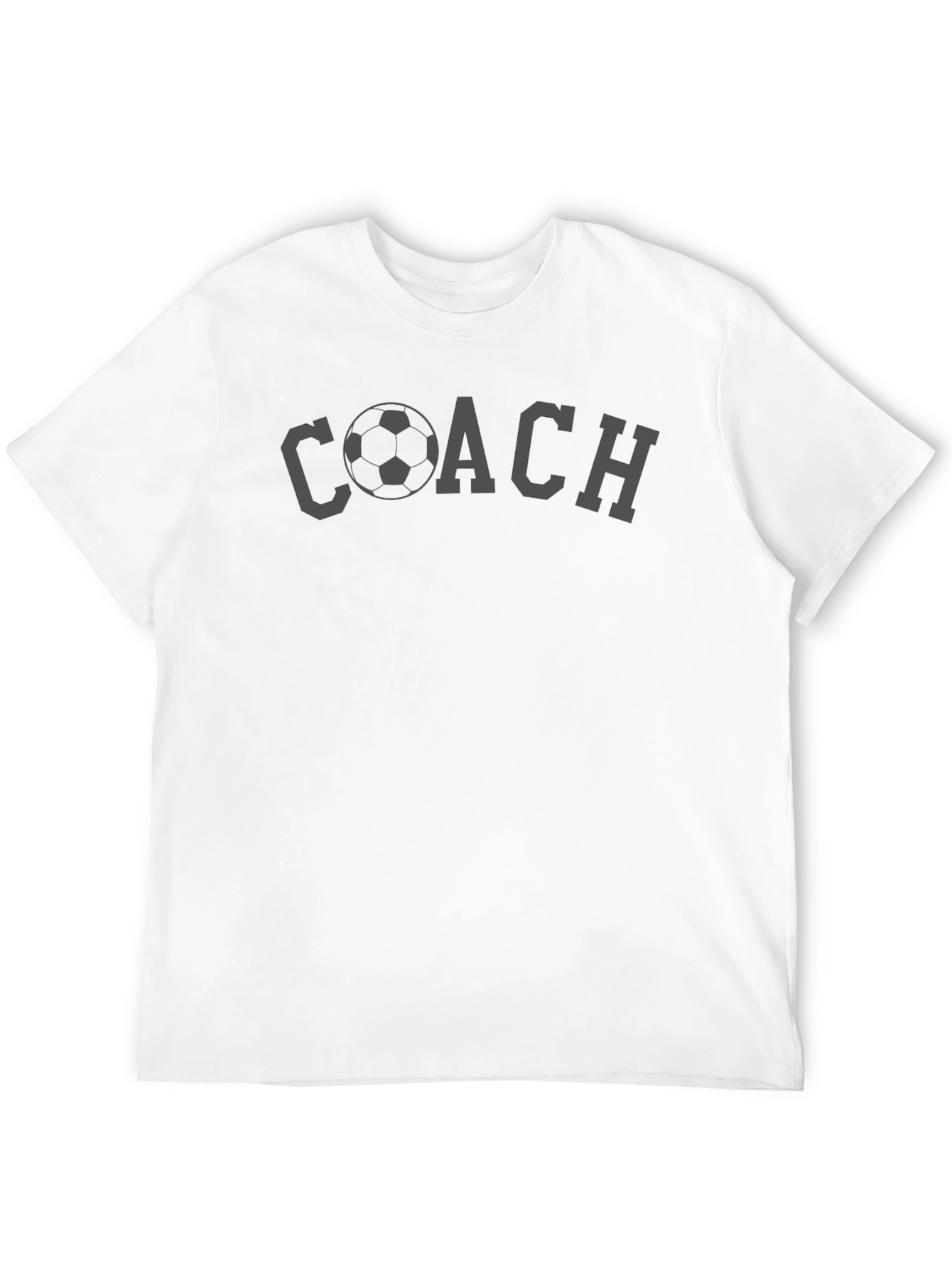 Black Soccer Coach T-Shirt view 12