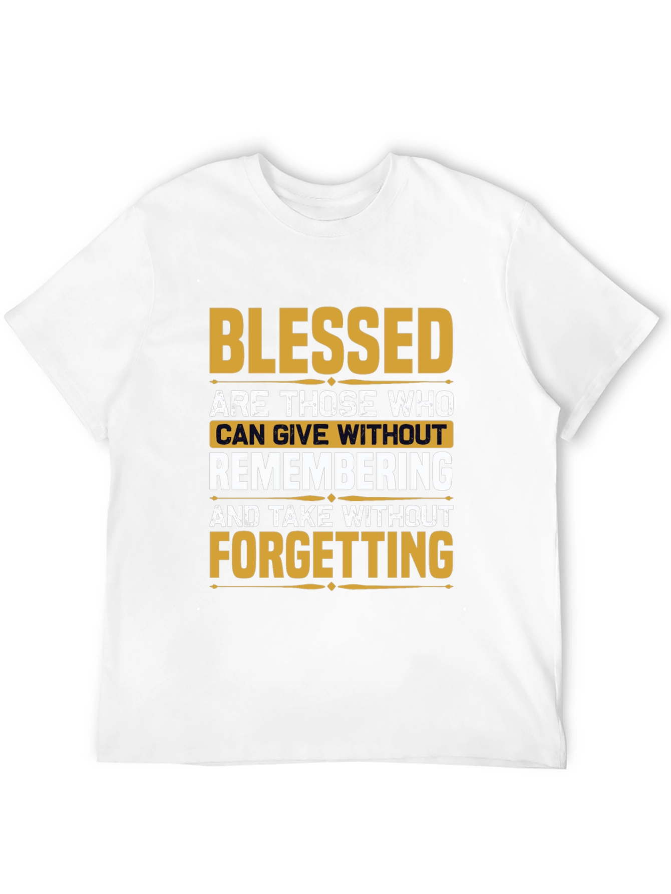 Black Blessed Inspirational Graphic T-Shirt view 12
