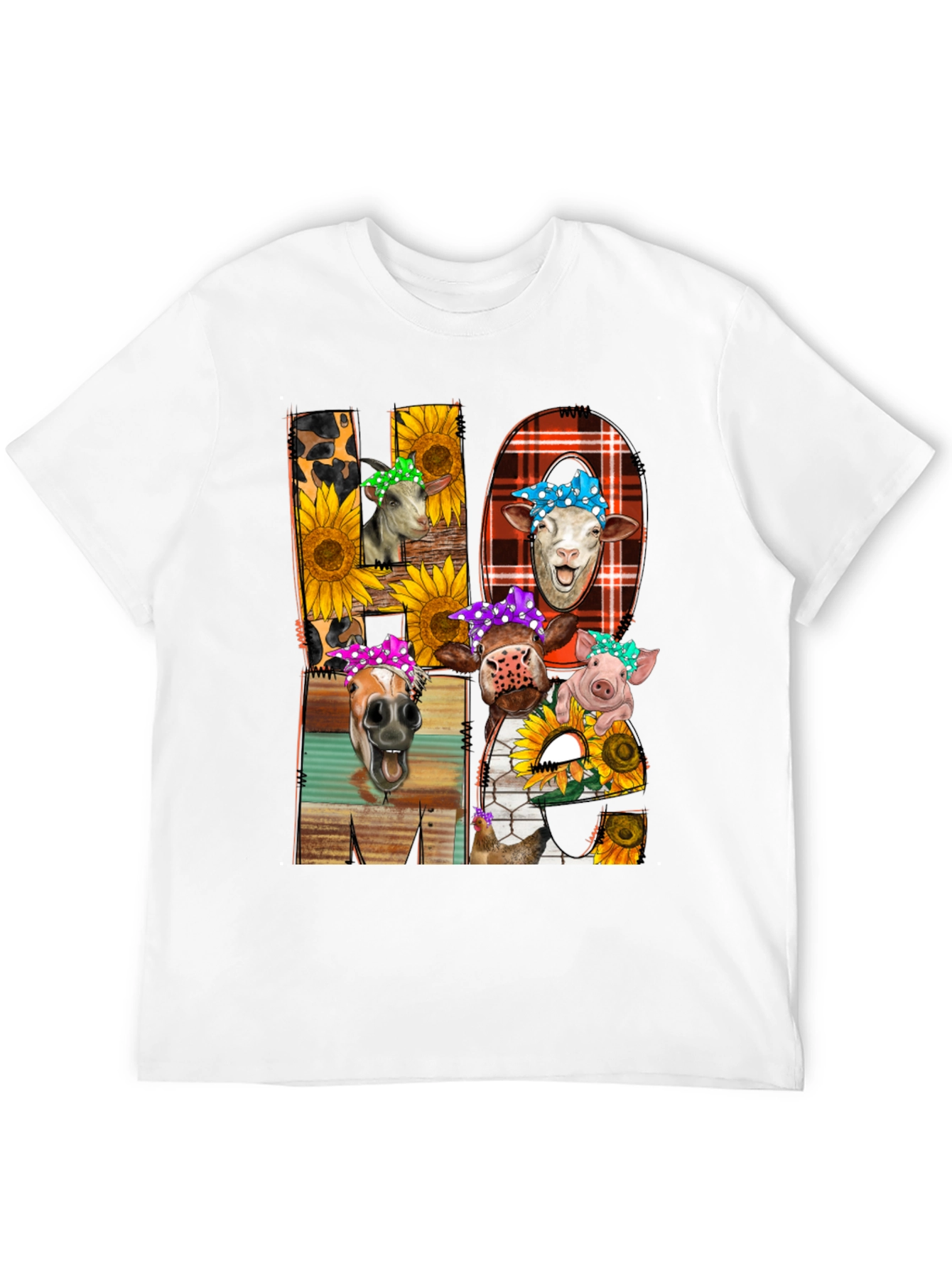 Black Farm Animal Mama T-Shirt - Cute Graphic Tee view 12