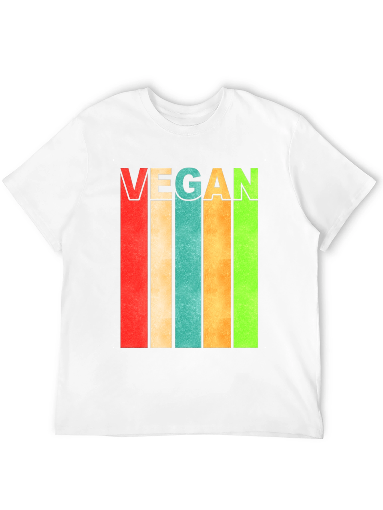 Black Retro Vegan Striped T-Shirt - Bold Statement Tee view 12