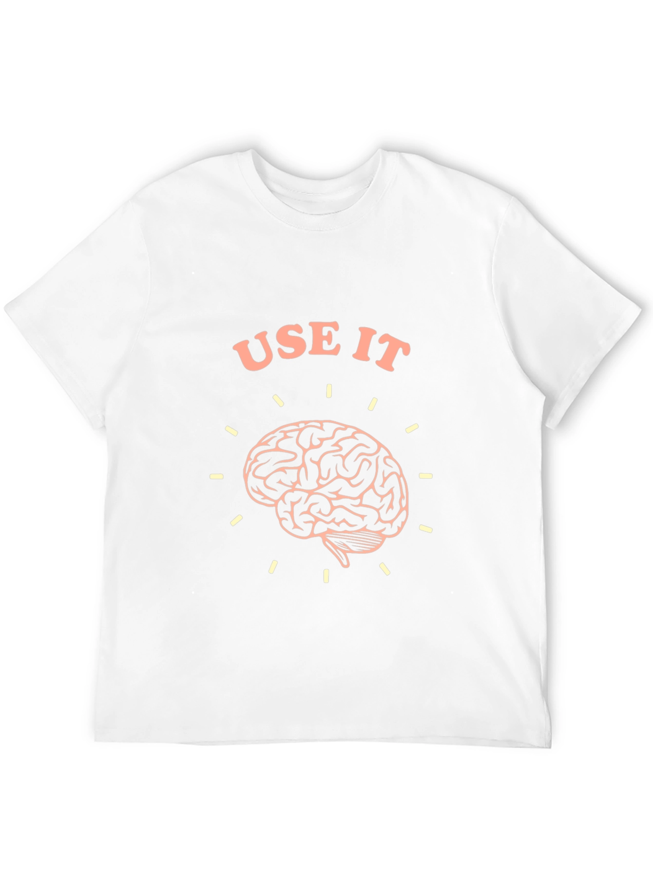 Black Use It Brain T-Shirt - Black Crew Neck Tee view 12
