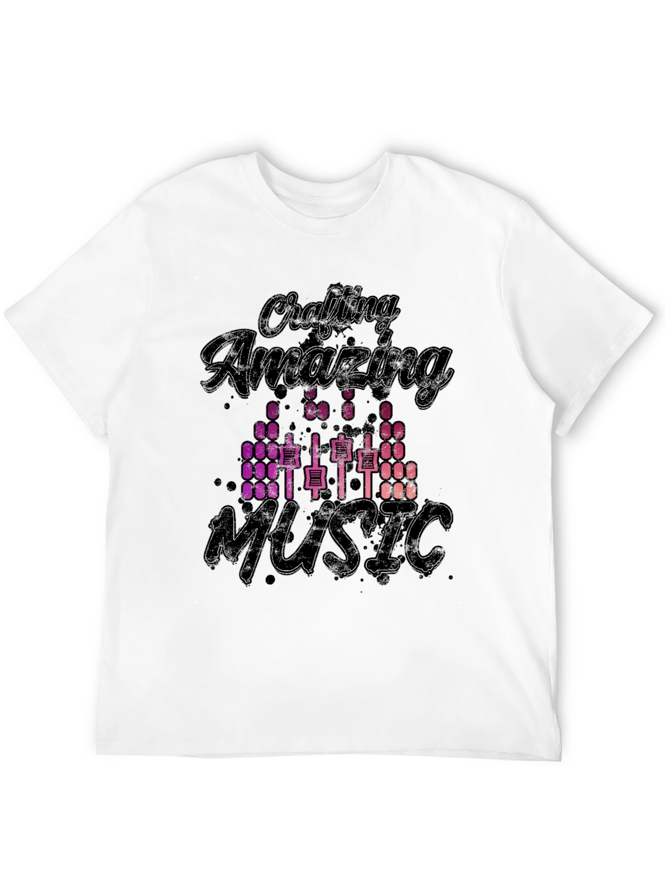 Black Crafting Amazing Music Graphic T-Shirt view 12