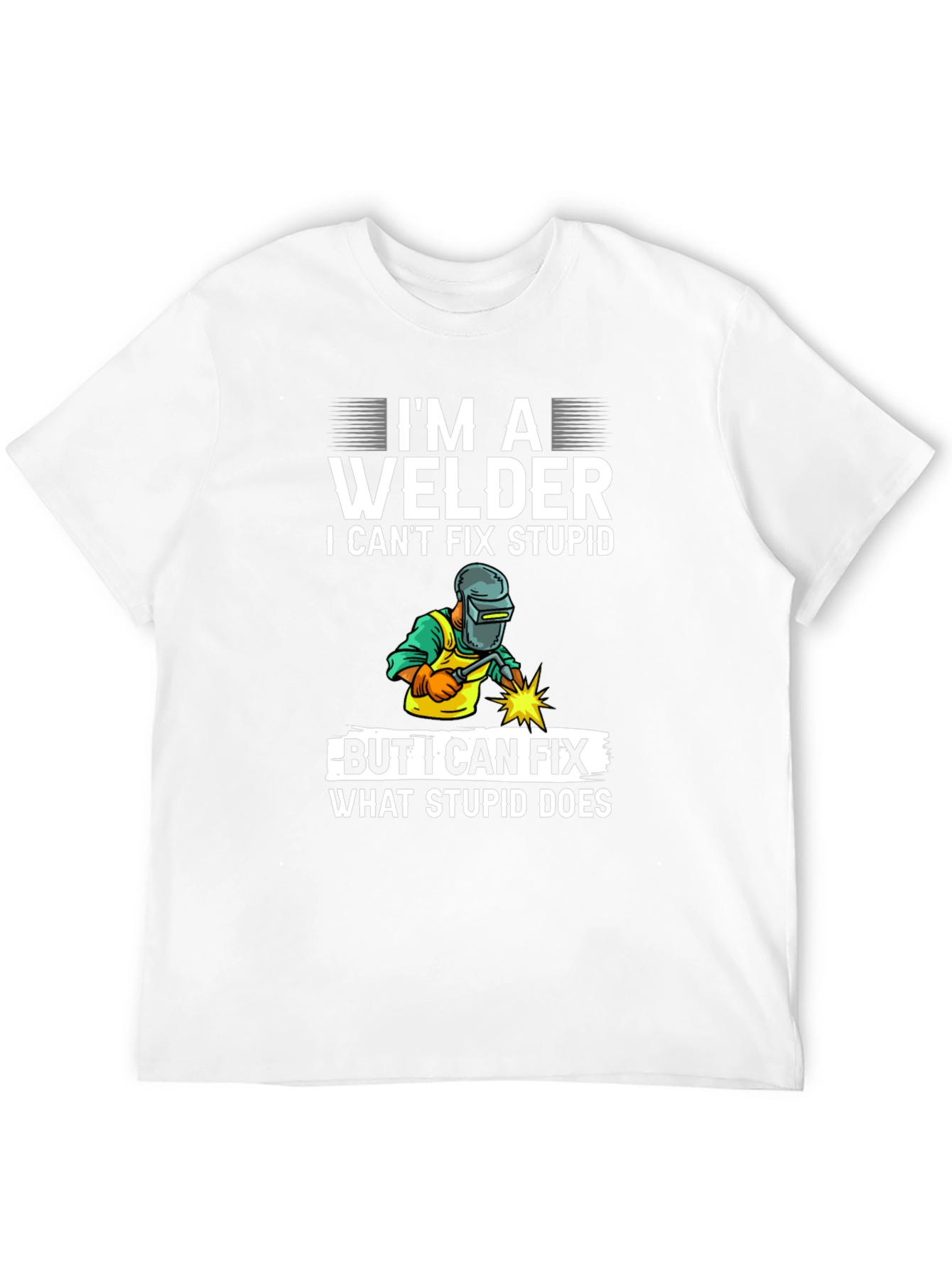 Black I'm A Welder Funny T-Shirt view 12